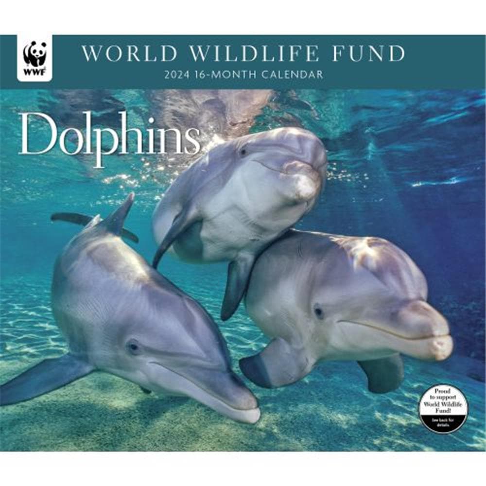 9781645914211 Dolphins WWF 2024 Wall Calendar Calendar Ink