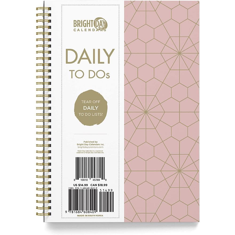 Rose Gold To Do List 2023 Undated Engagement Calendar product image