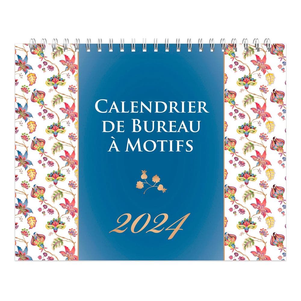 9781975470289 Motifs 2024 Easel Calendar (French) BrownTrout - Calendar Club