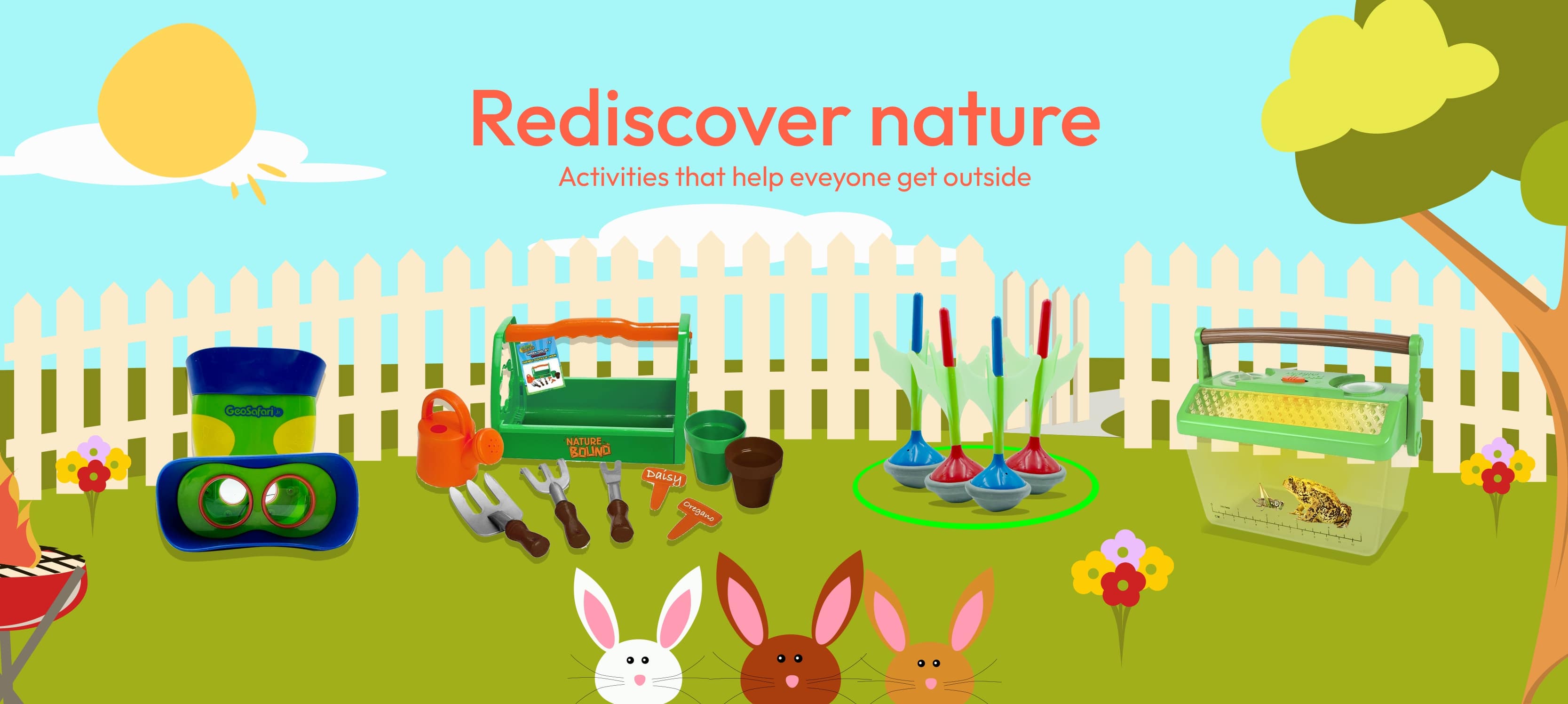 Rediscover nature. Activities to get everyone outdoors.