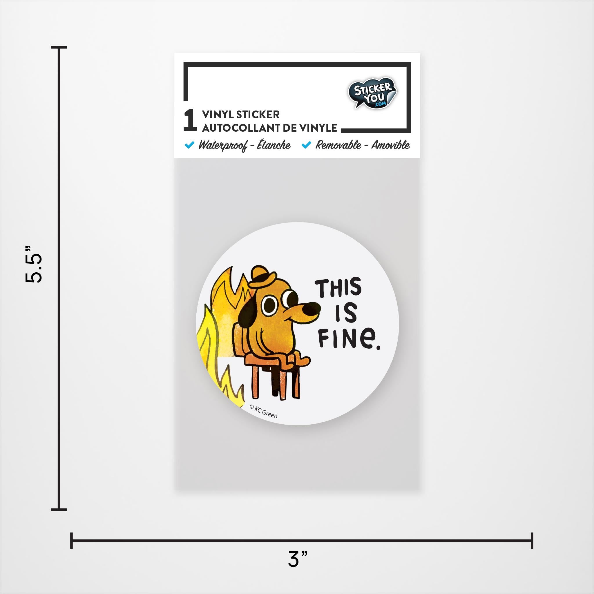 This is Fine Vinyl Sticker