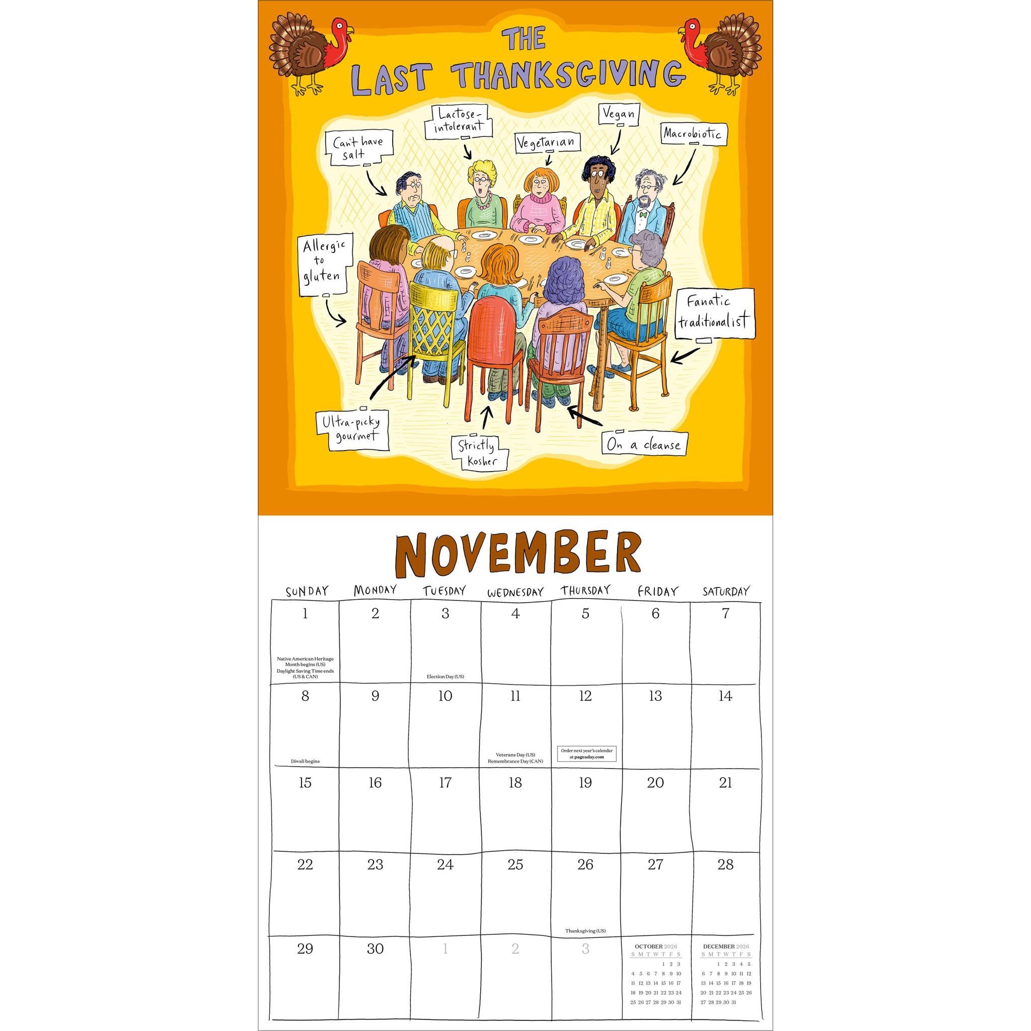 Roz Chast 2026 Wall Calendar - Online Only