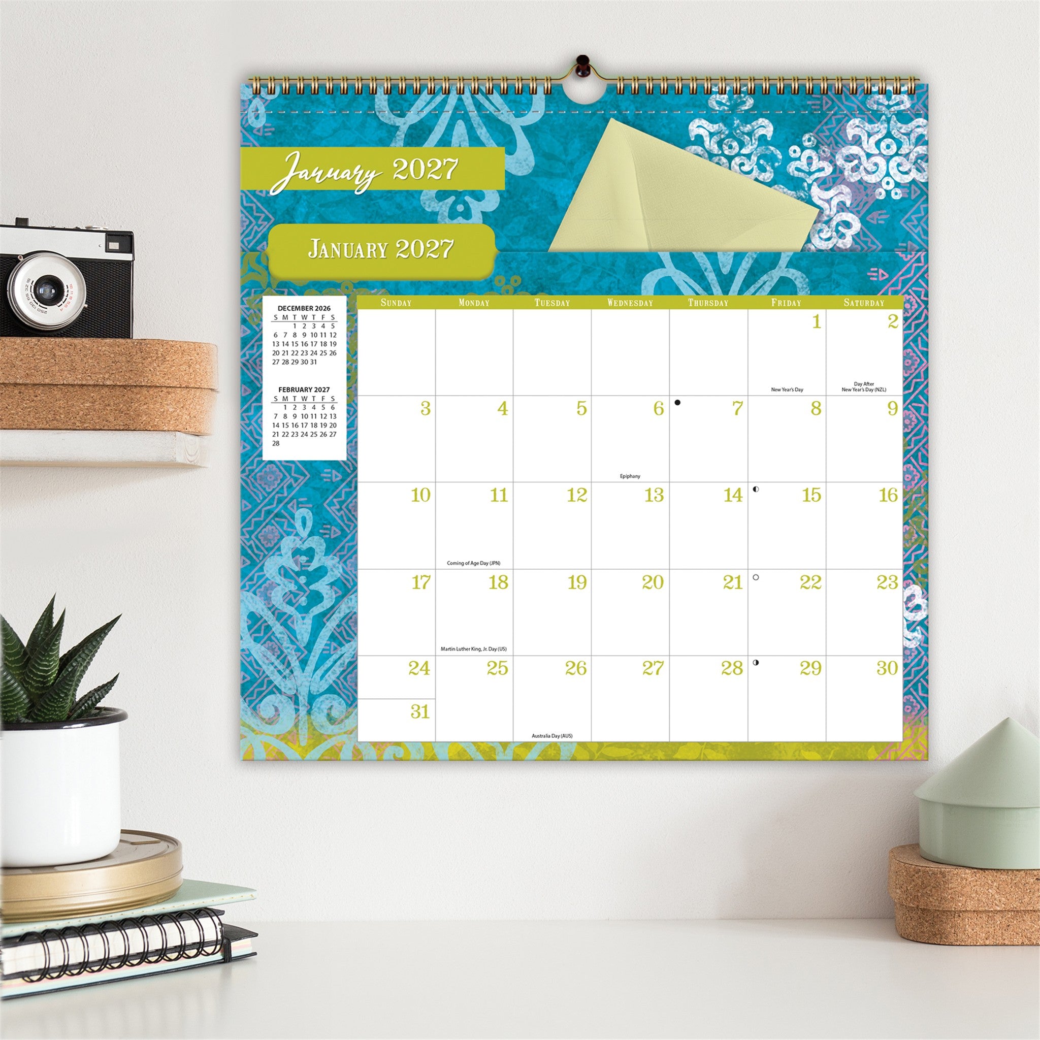 Bohemian File It 2027 Wall Calendar