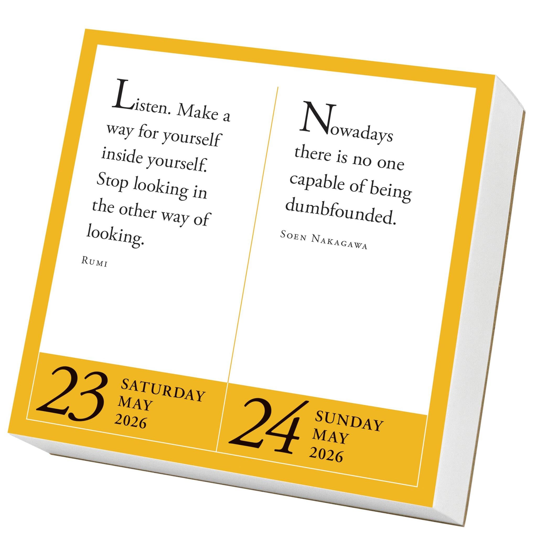 Zen Year Of 2026 Box Calendar