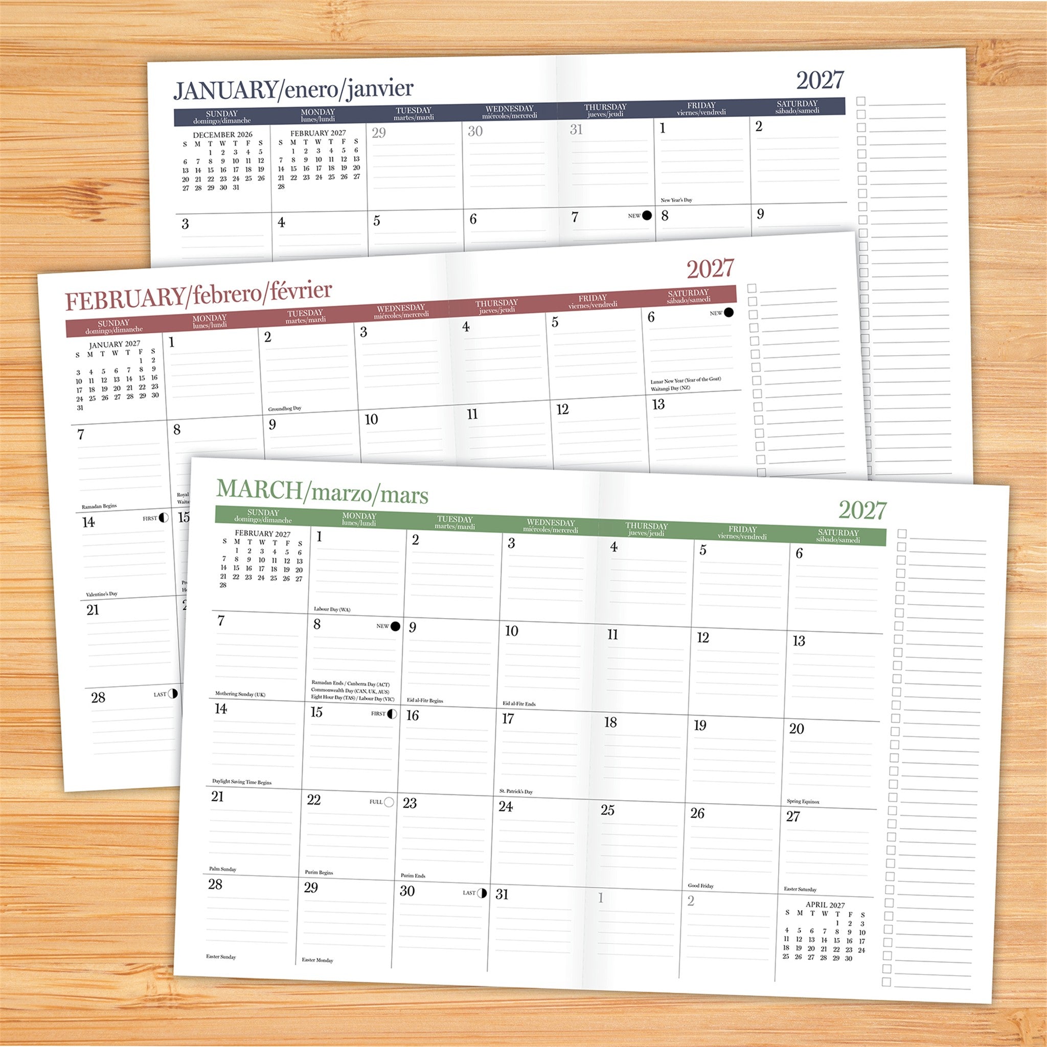 Bookshop Bliss 2027 Monthly Planner