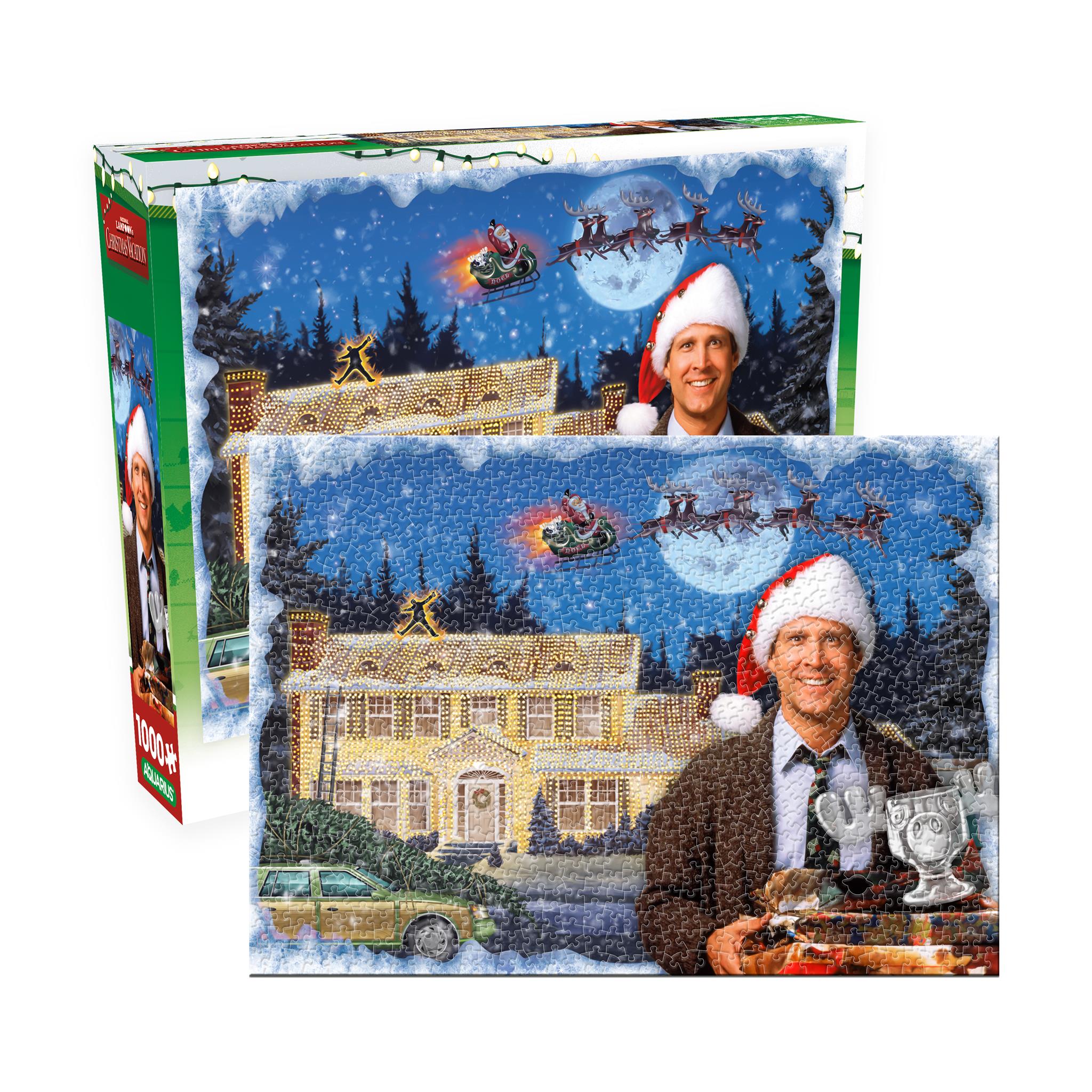Christmas Vacation Glitter Snow 1000 Piece Puzzle