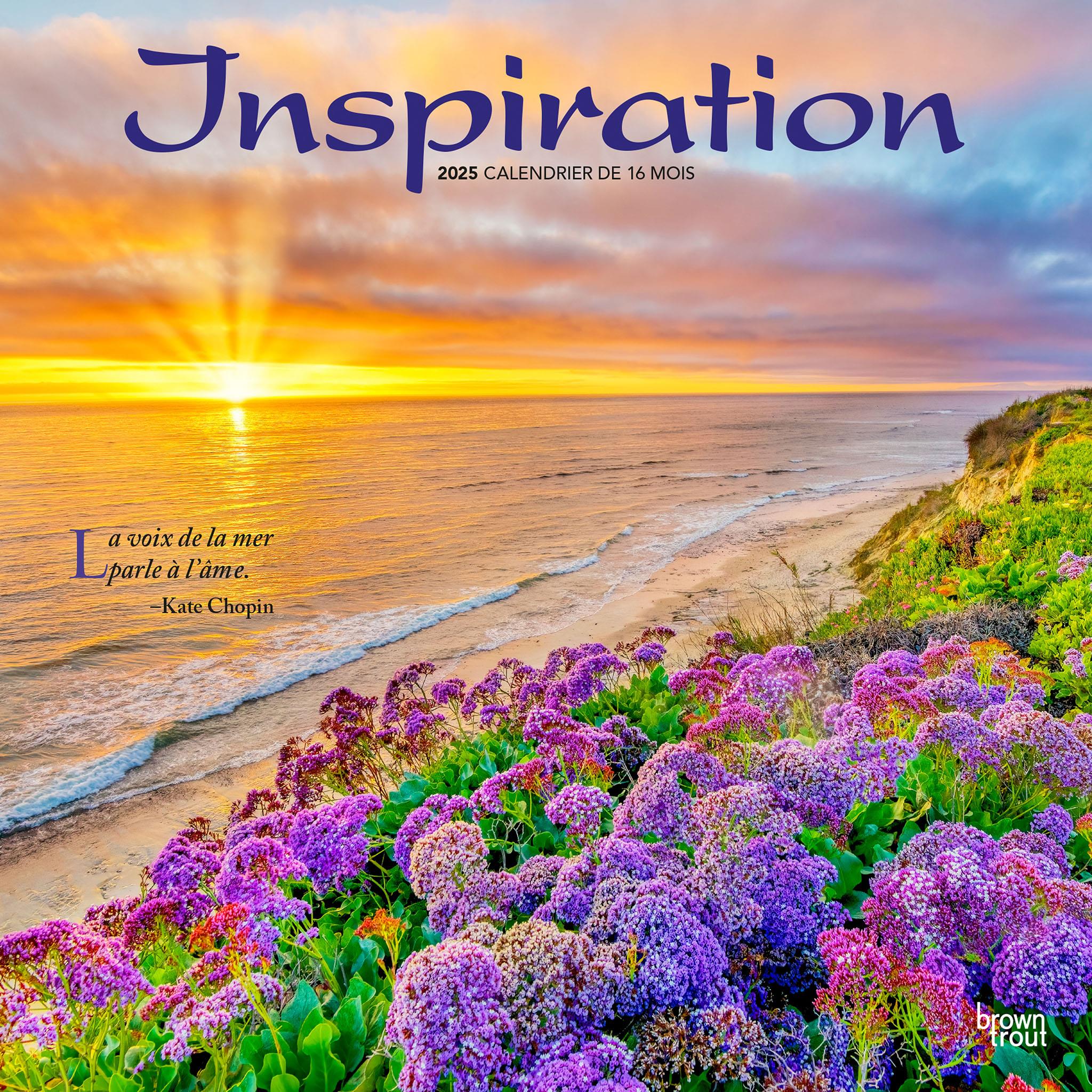 Inspiration Wall 2025 Calendar (French)