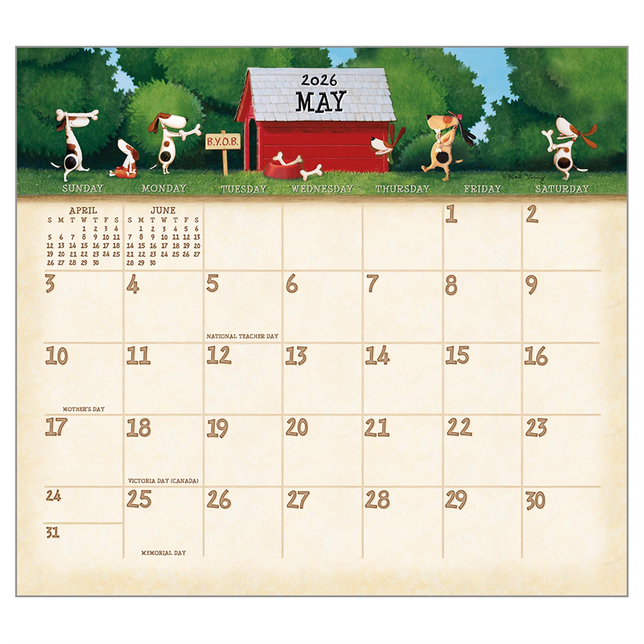 A Dogs Life 2026 Deluxe Wall Calendar