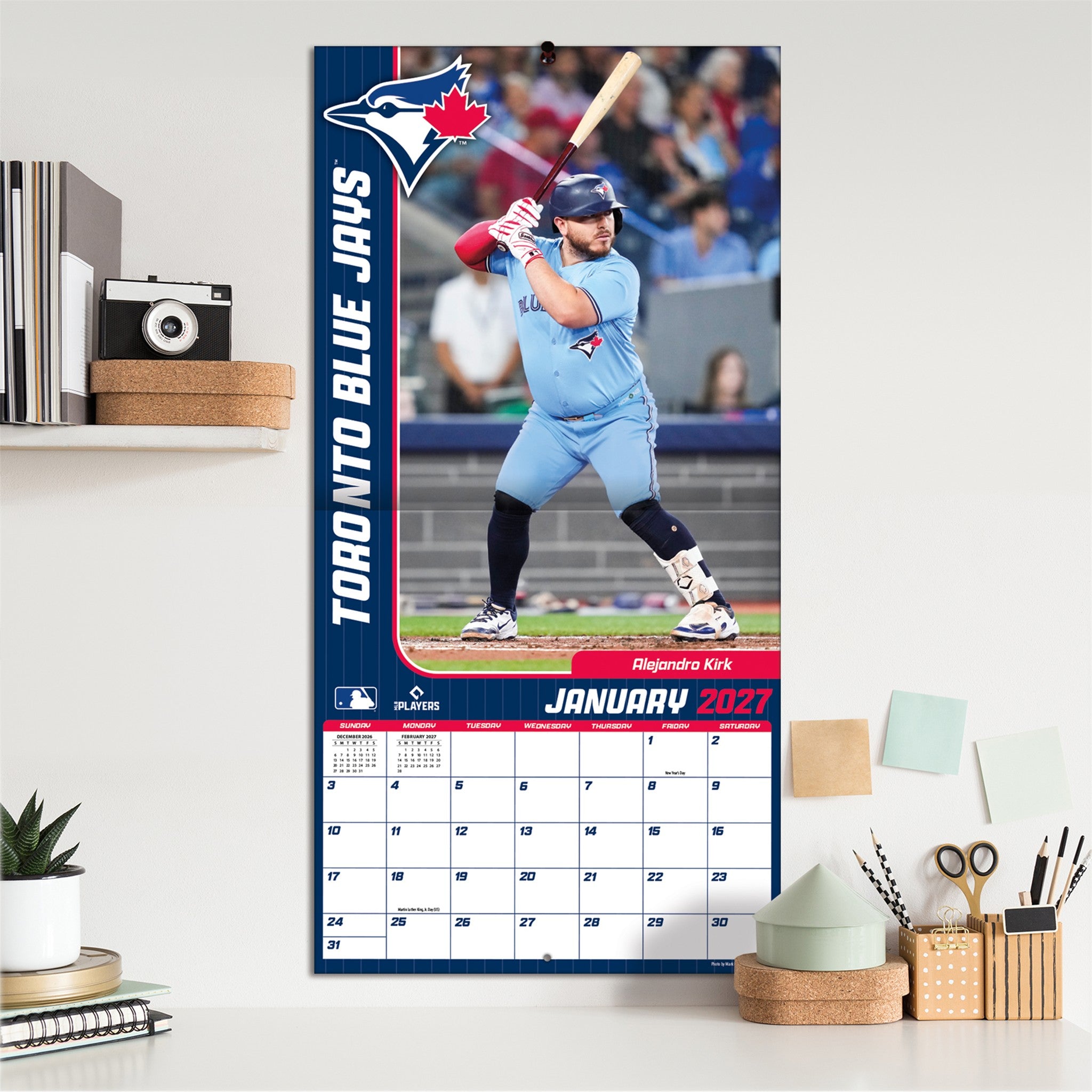 MLB Toronto Blue Jays 2027 Wall Calendar
