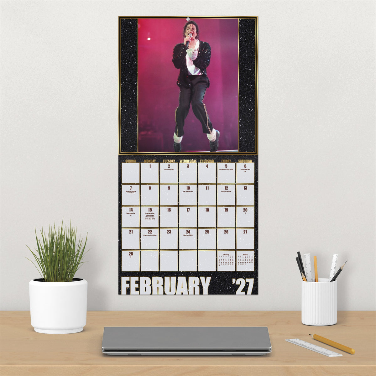 Michael Jackson 2027 Wall Calendar