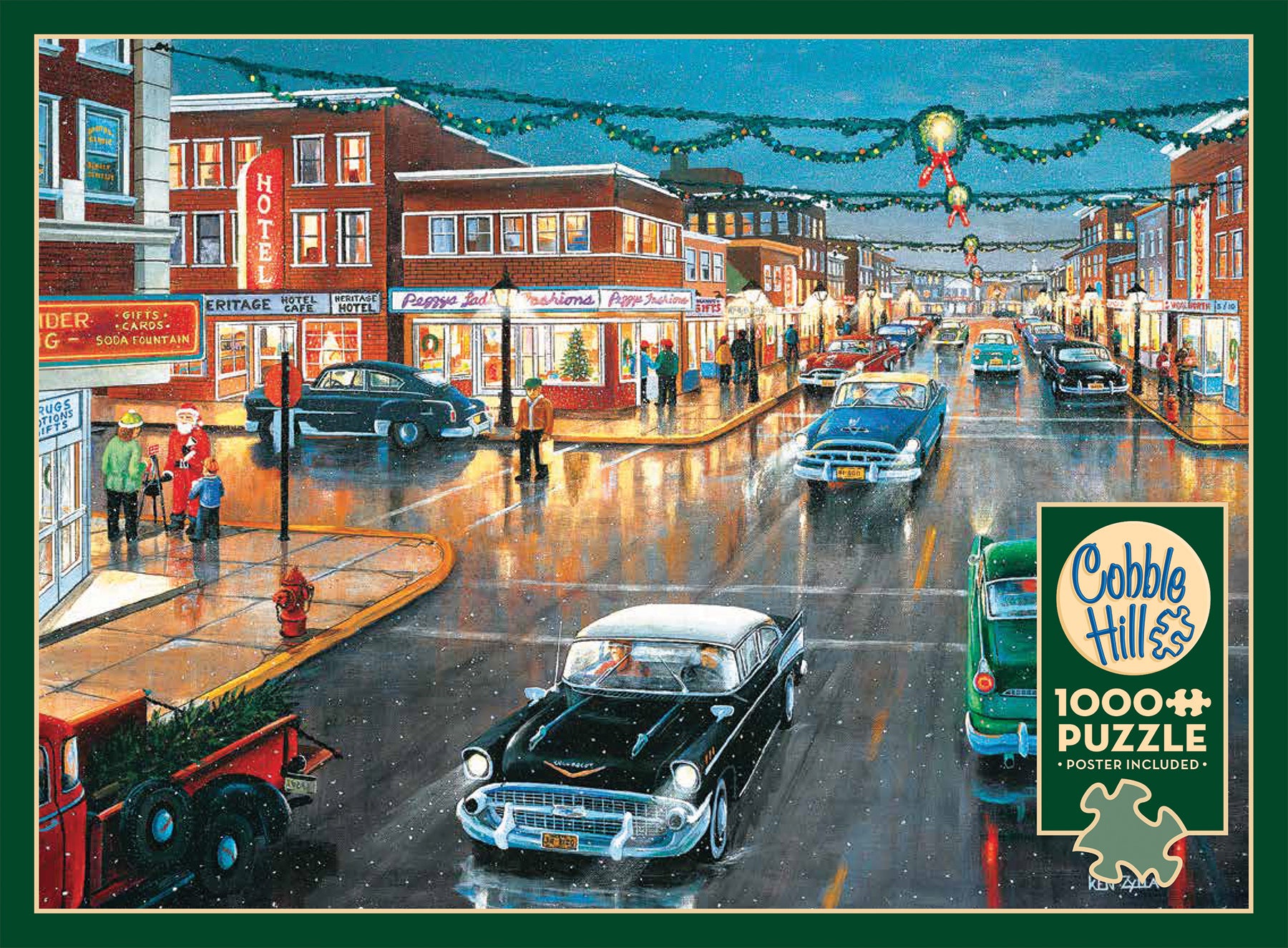 Cobble Hill 1000 Piece Puzzle - Carl Larsson Art, Includes Sample Poster, Made In USA, Random-Cut Pieces