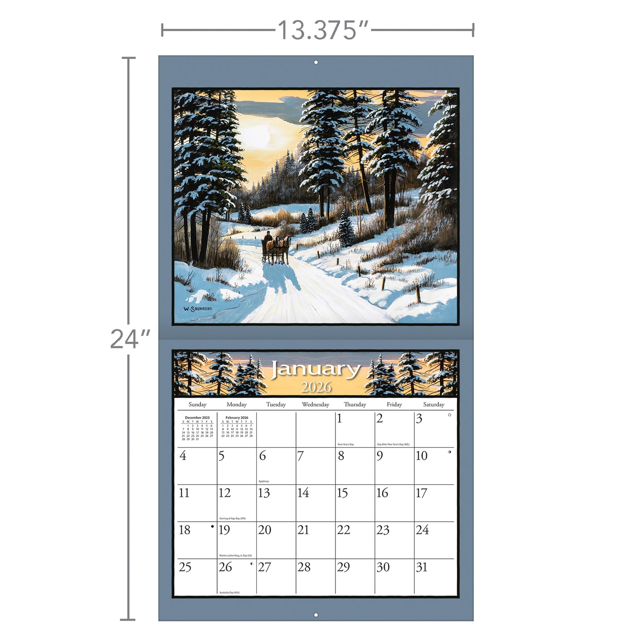 Lure Of The Outdoors 2026 Special Edition Wall Calendar with Print