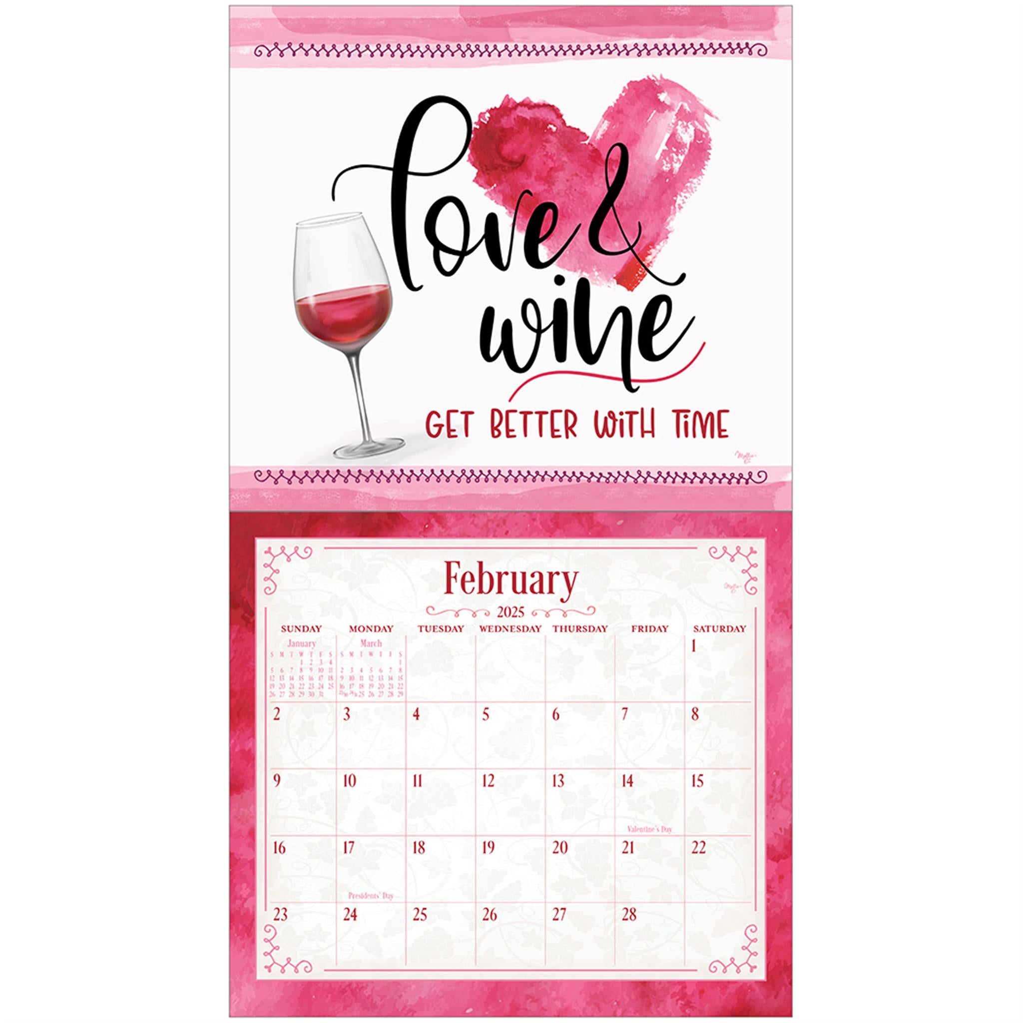 Wine Special Edition Wall 2025 Calendar