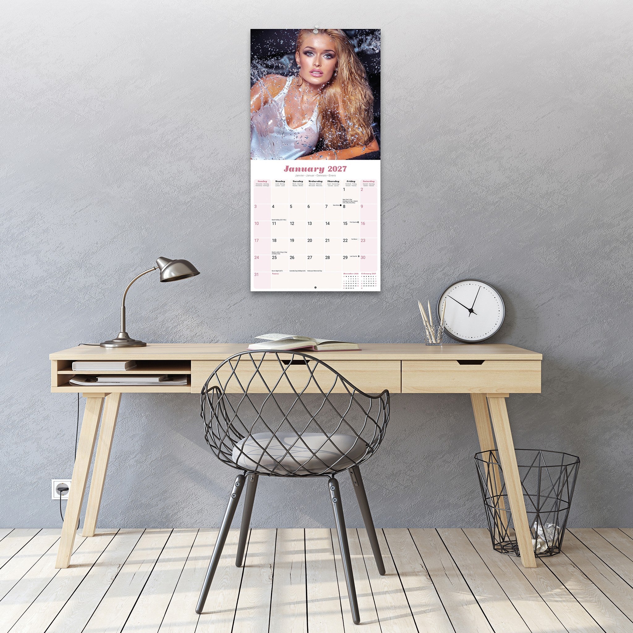 Girls 2027 Wall Calendar