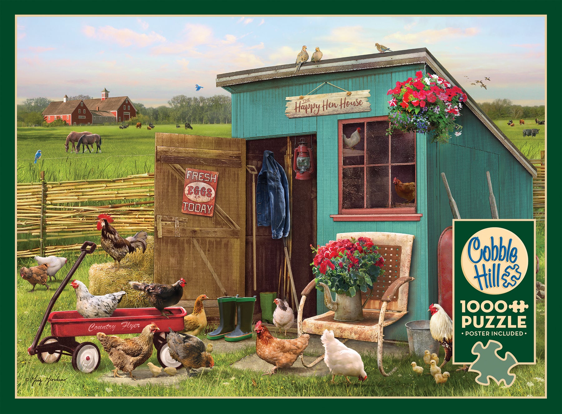 The Happy Hen House 1000 Piece Puzzle