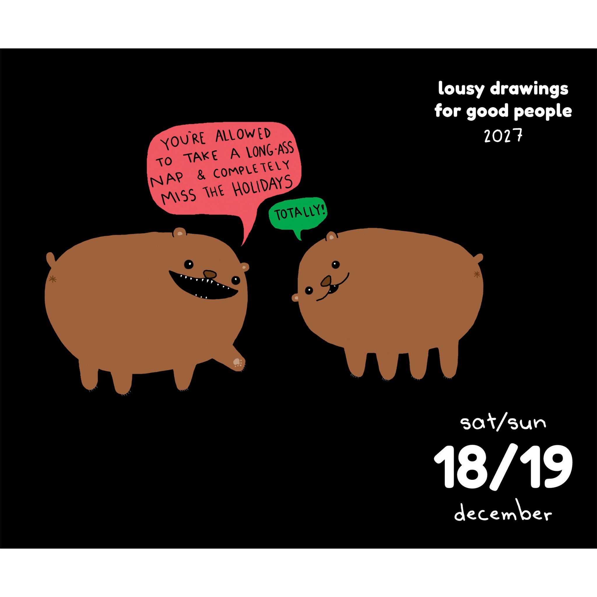 Lousy Drawings for Good People 2027 Box Calendar - Online Only