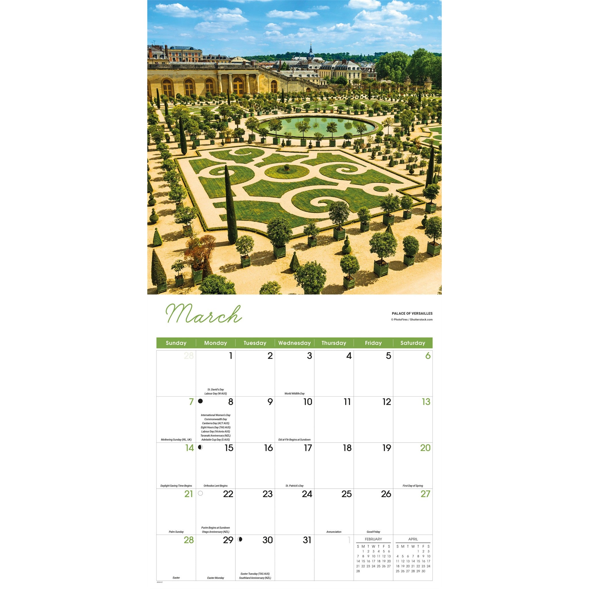 Paris 2027 Wall Calendar