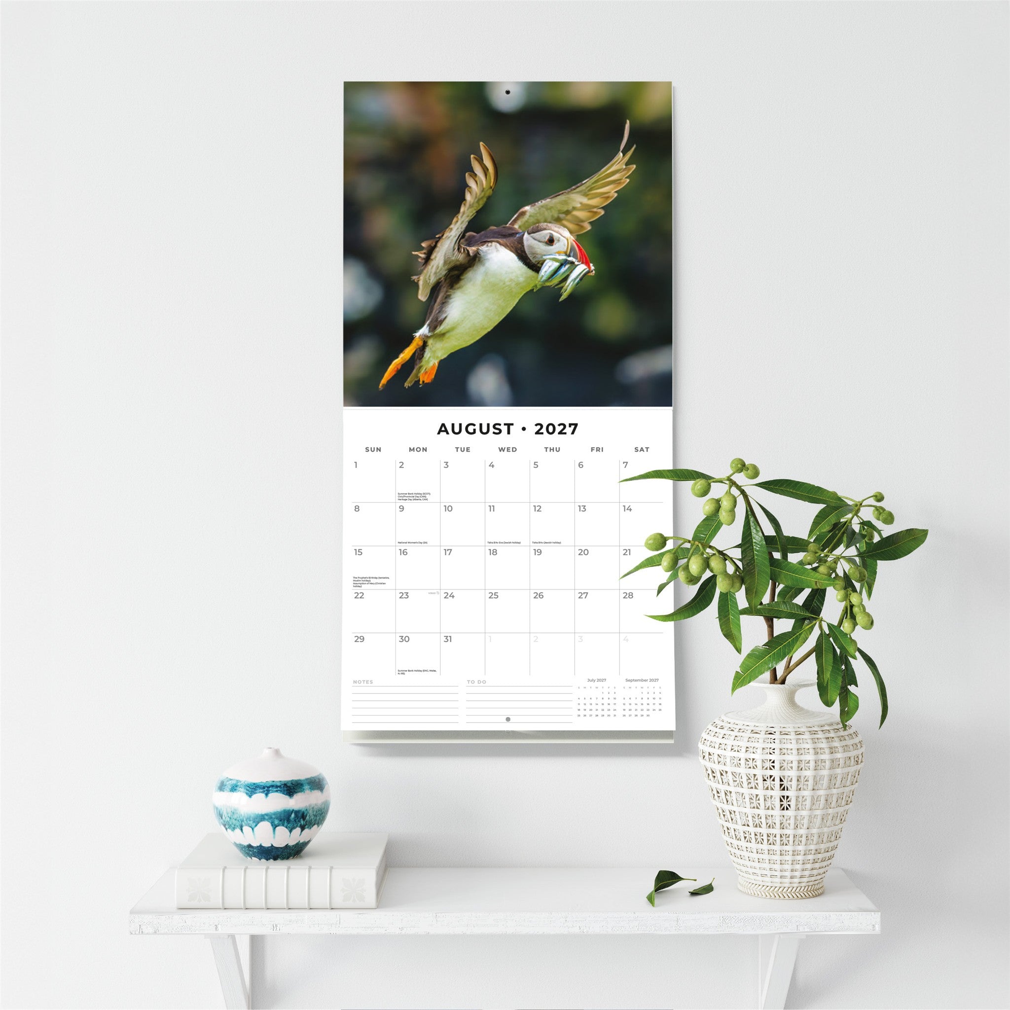 Puffins 2027 Wall Calendar