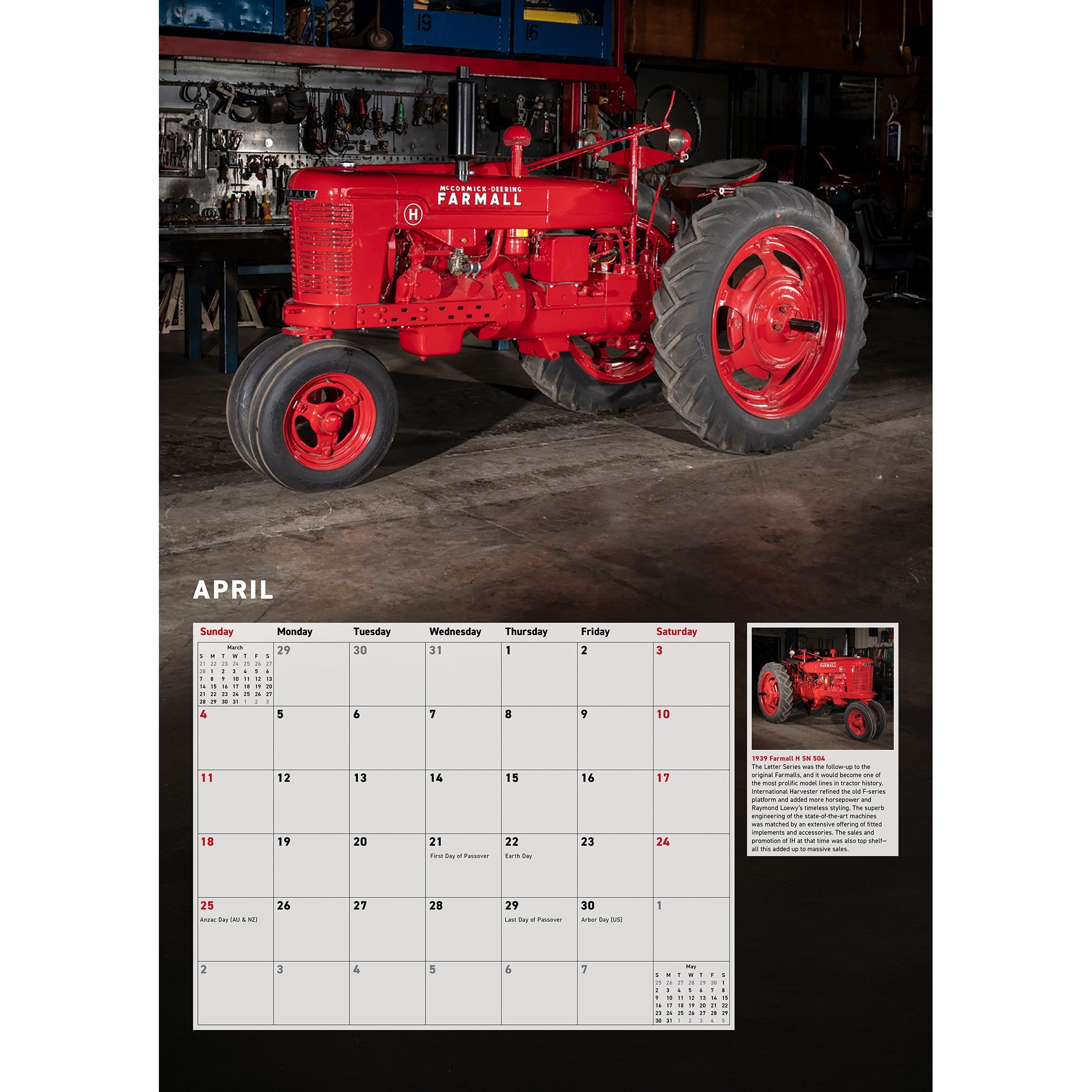 Farmall Tractors 2027 Wall Calendar