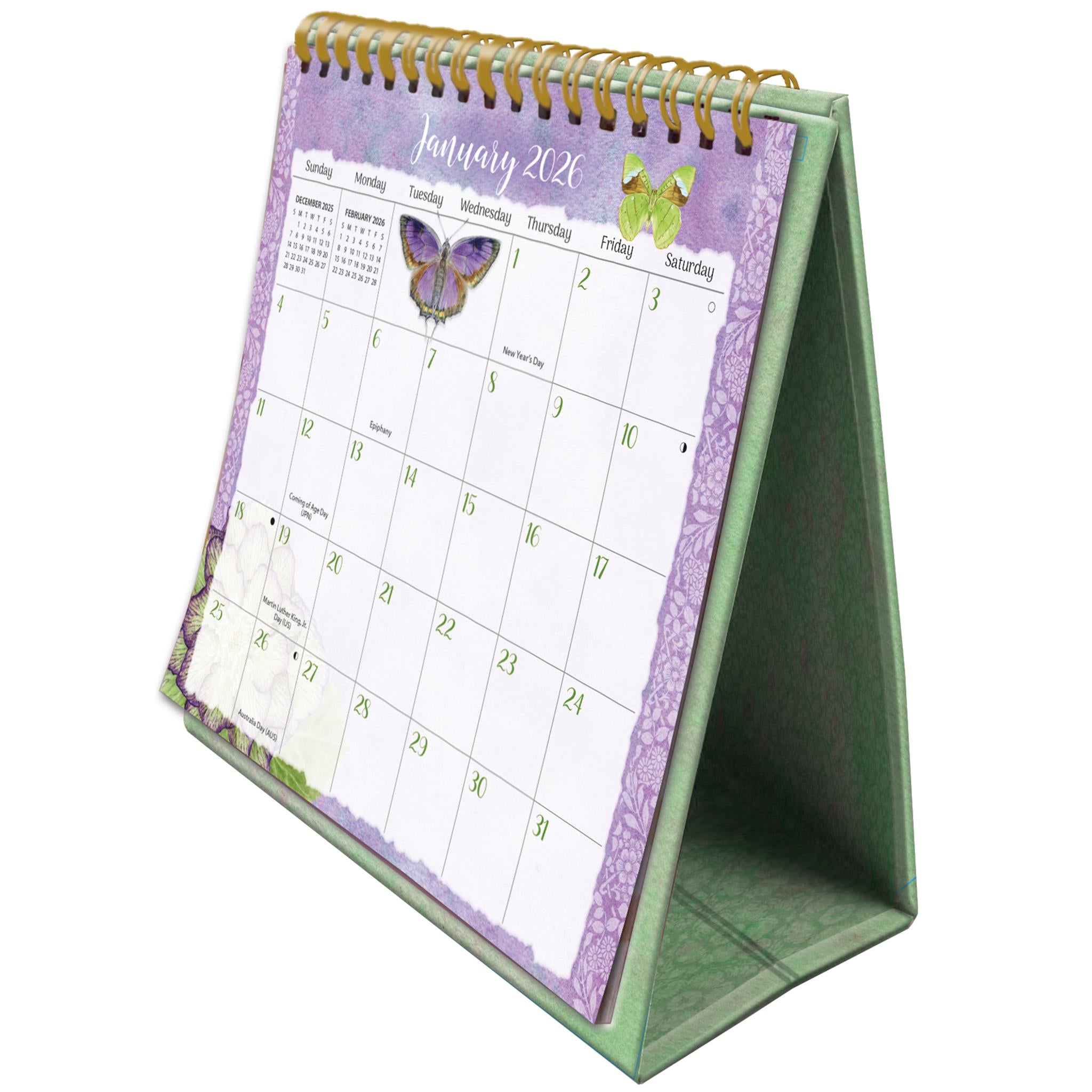 Butterflies 2026 Easel Calendar - Online Only