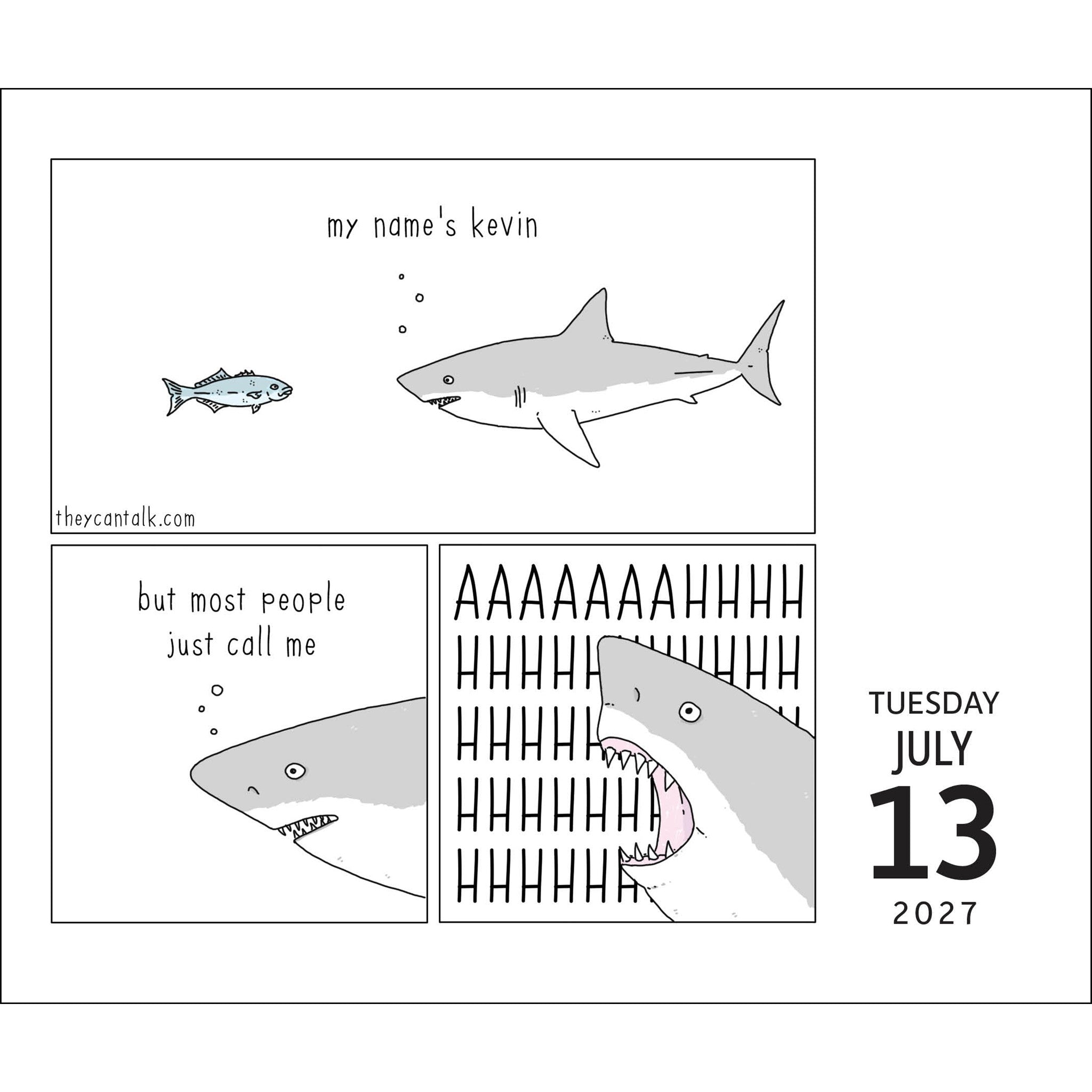 They Can Talk Comics 2027 Box Calendar