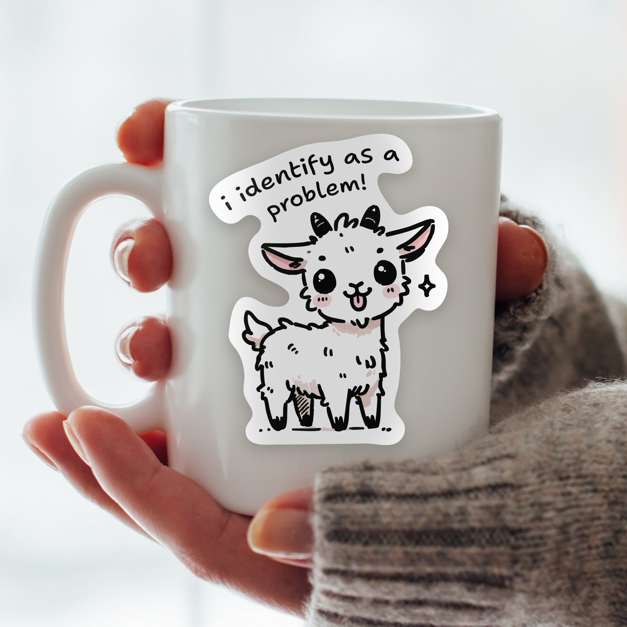 I Identify as a Problem Vinyl Sticker