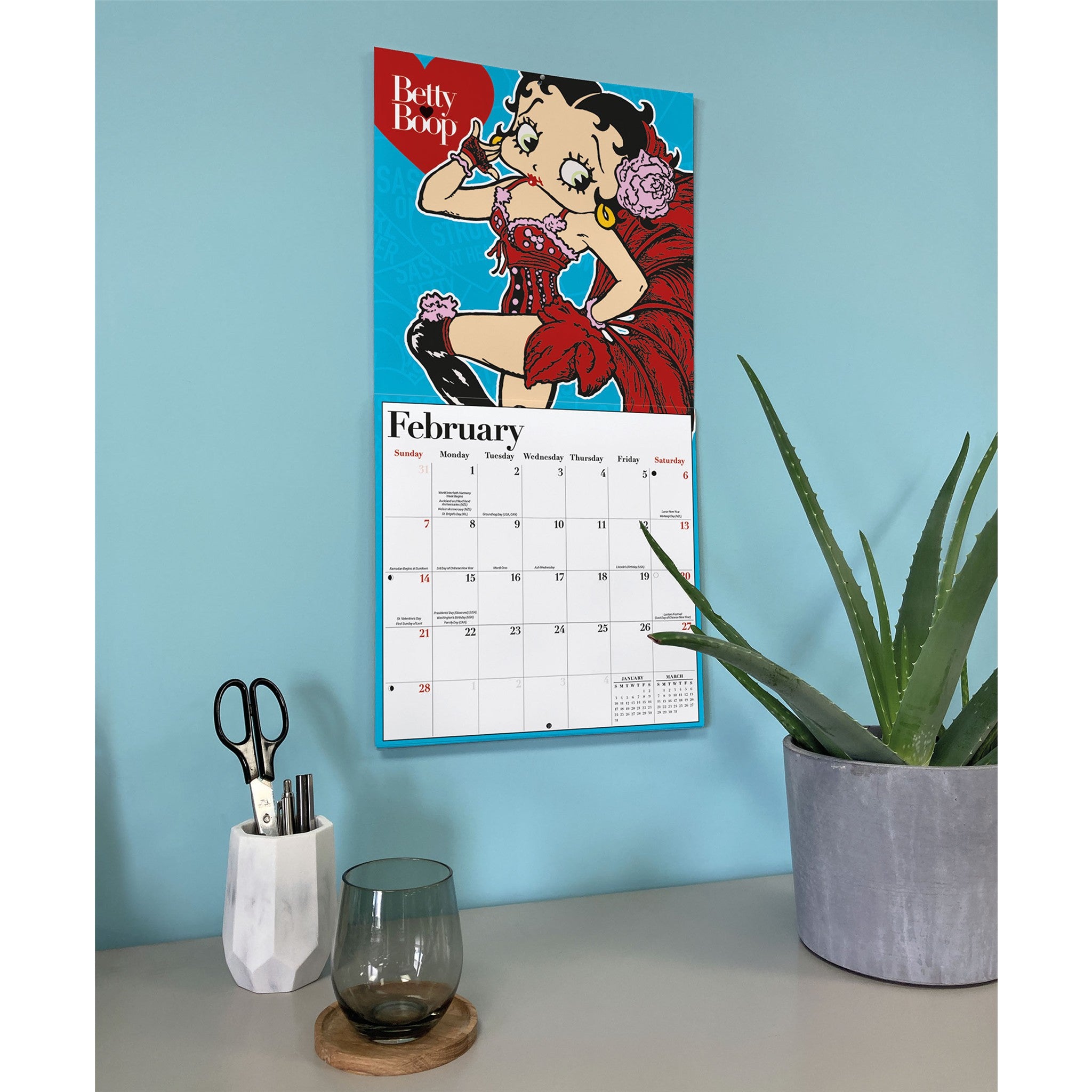 Betty Boop 2027 Wall Calendar