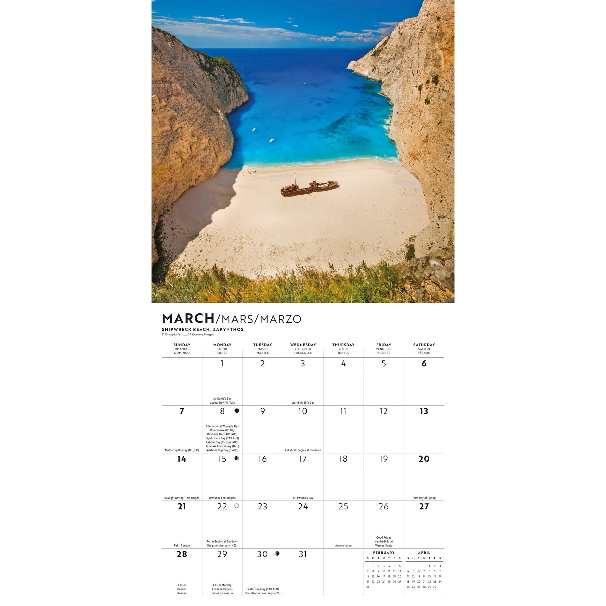 Greek Isles 2027 Mini Calendar