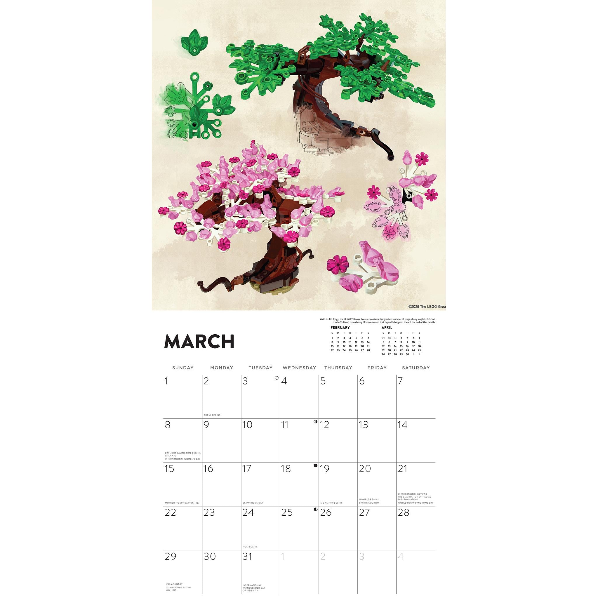 Lego 2026 Wall Calendar