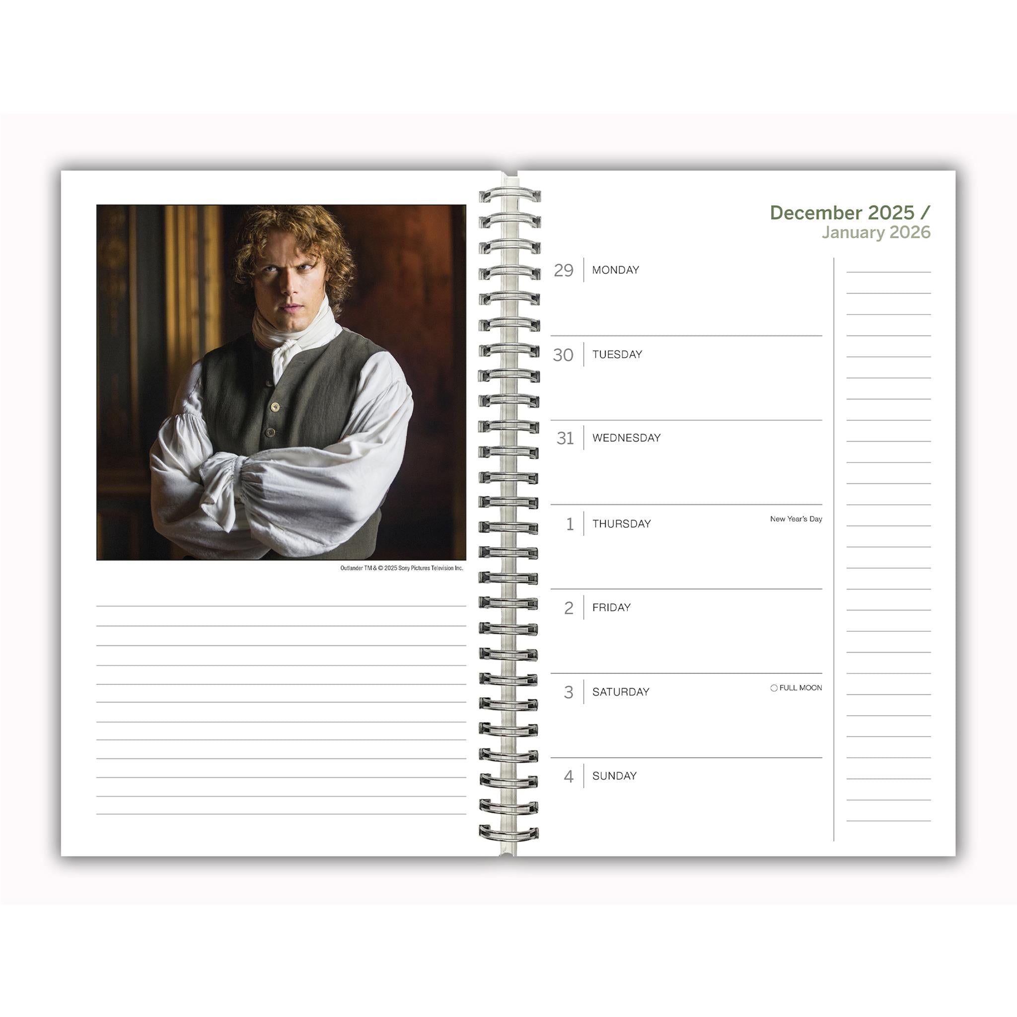 Outlander 2025-2026 Engagement Calendar - Online Only