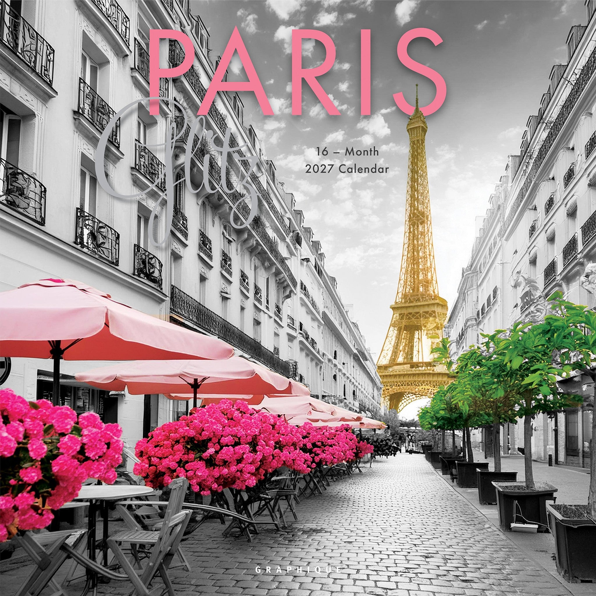 Paris Glitz 2027 Wall Calendar