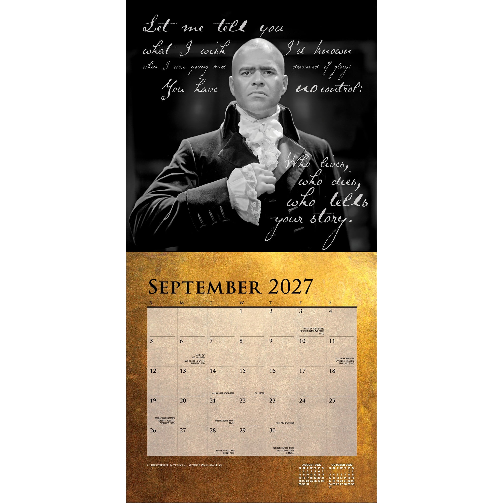 Hamilton 2027 Wall Calendar