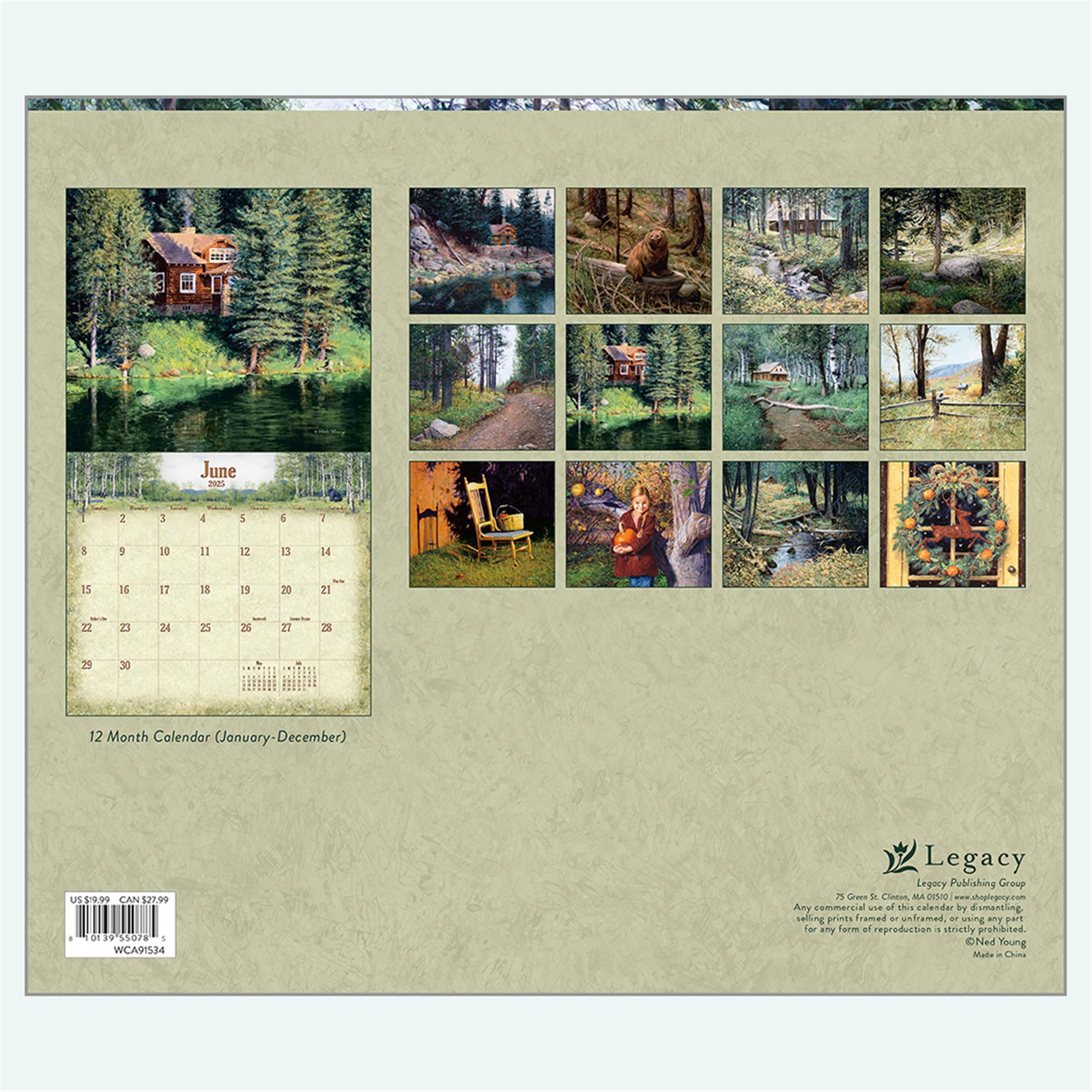 Woodland Wall 2025 Calendar