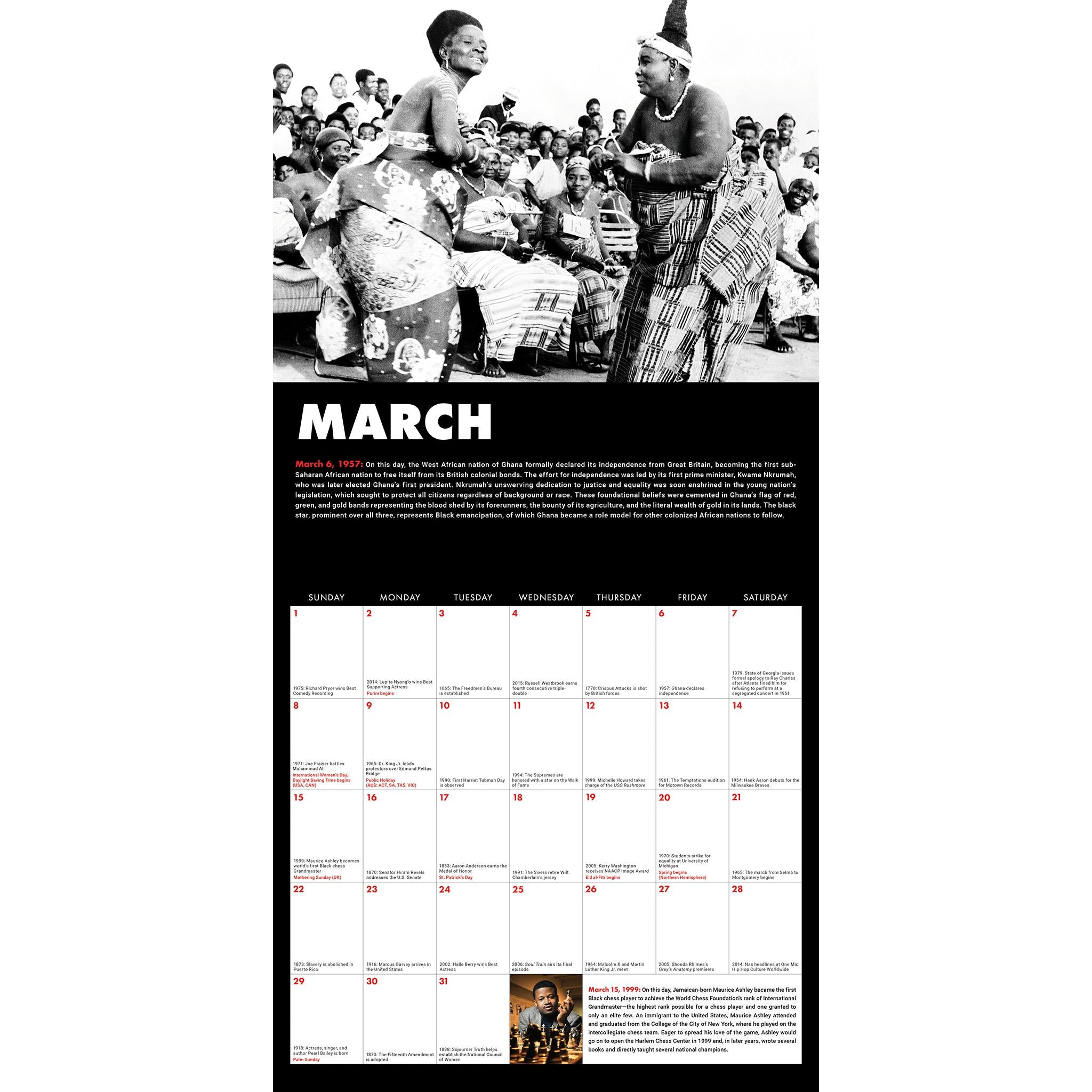 This Day In Black History 2026 Wall Calendar - Online Only