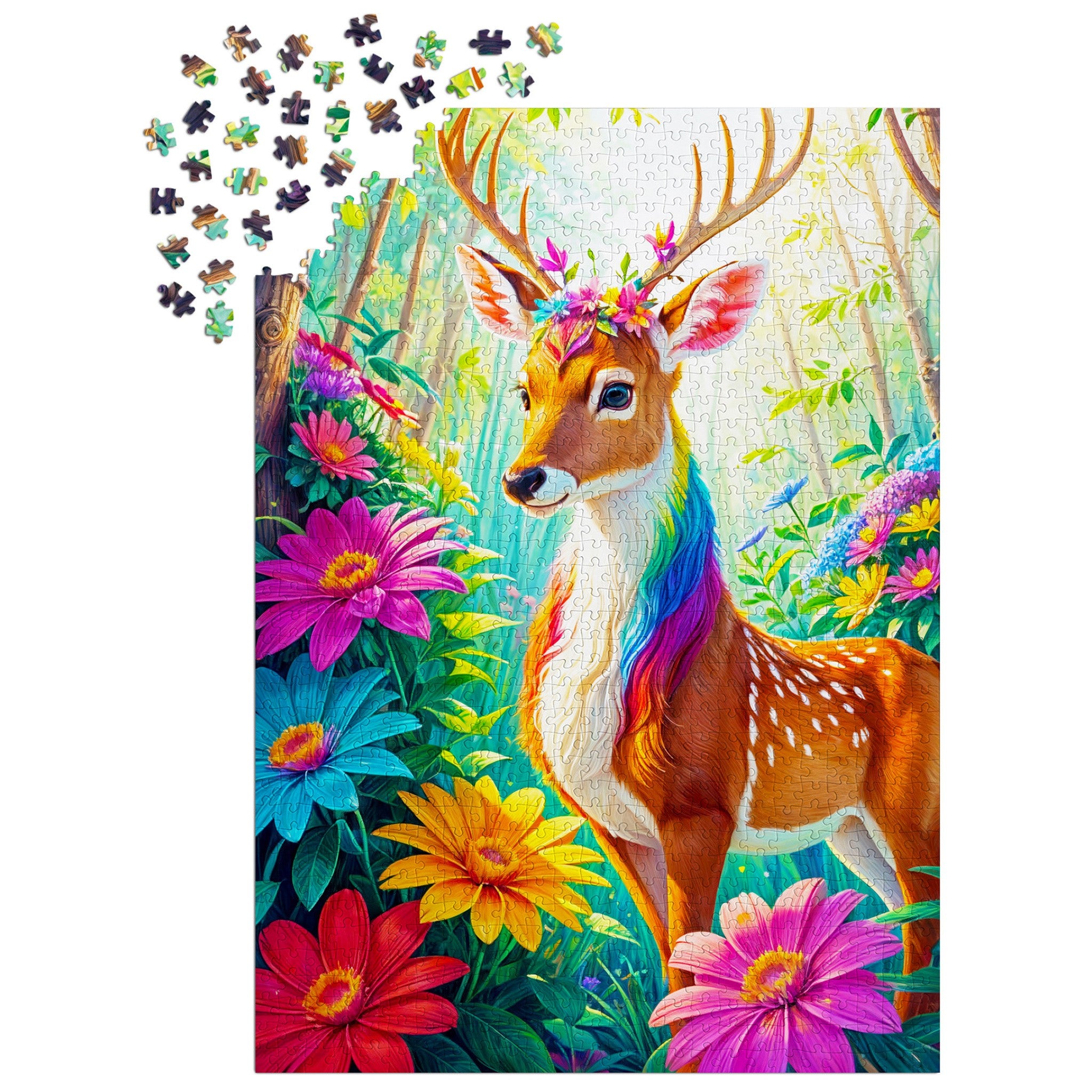 Magical Deer 1000 Piece Puzzle - Online Only