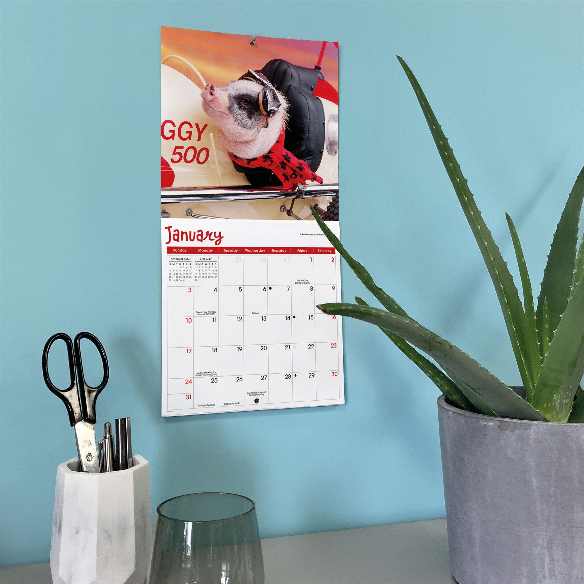 Playful Pigs 2027 Mini Calendar