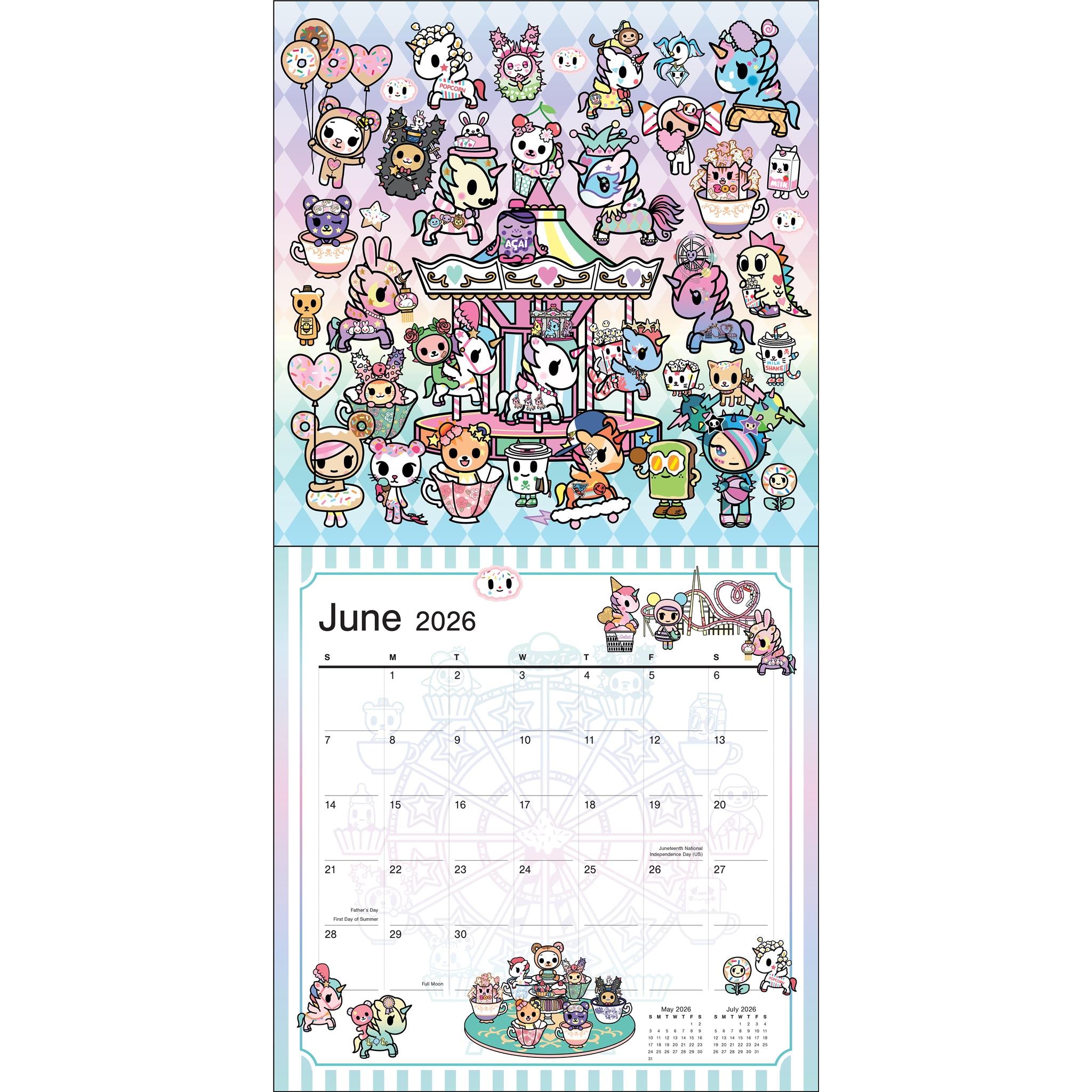 Tokidoki Wall 2026 Calendar