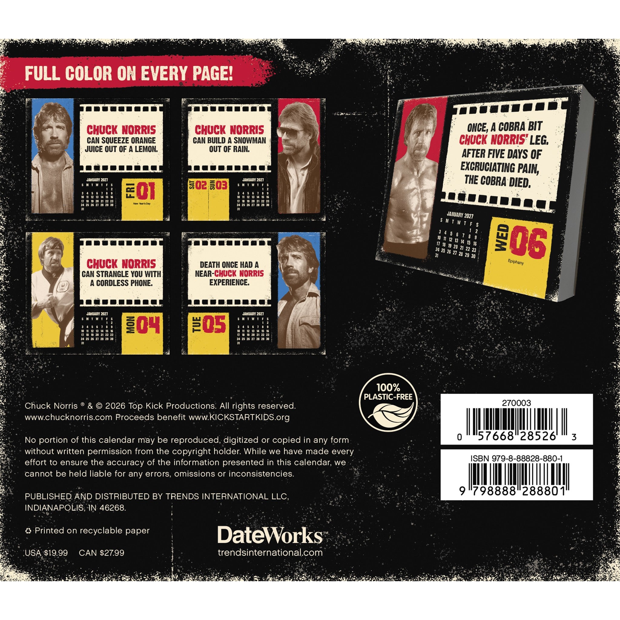 Chuck Norris 2027 Box Calendar
