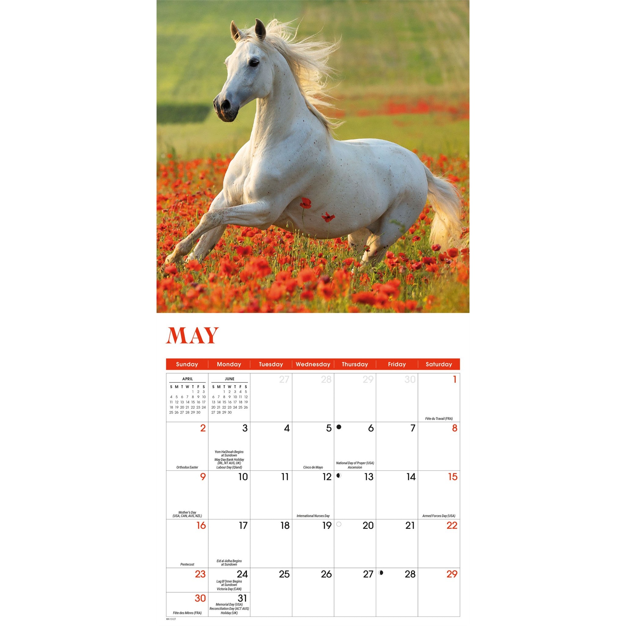 Horses 2027 Mini Calendar