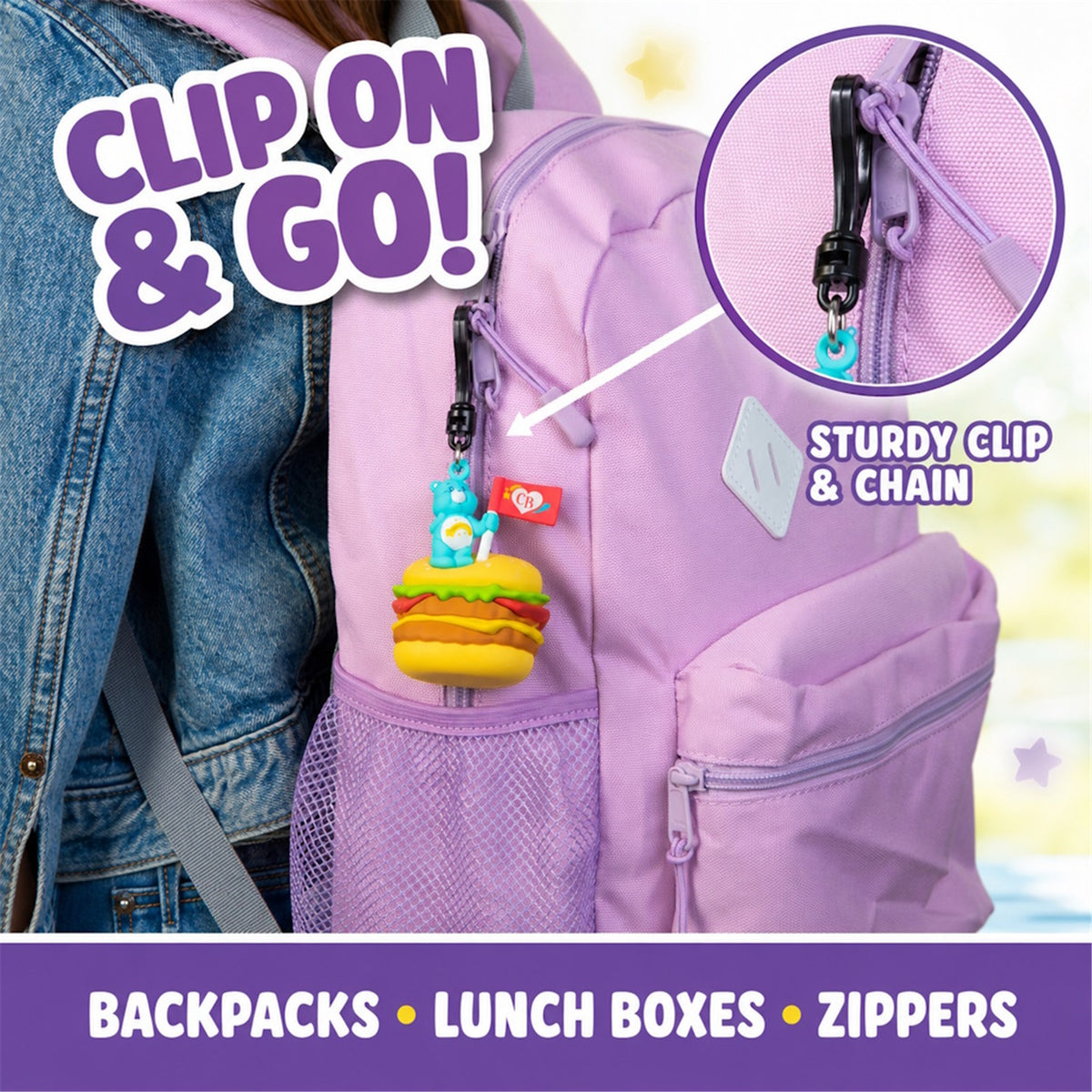 Care Bears Blind‑Pack Bag Clips