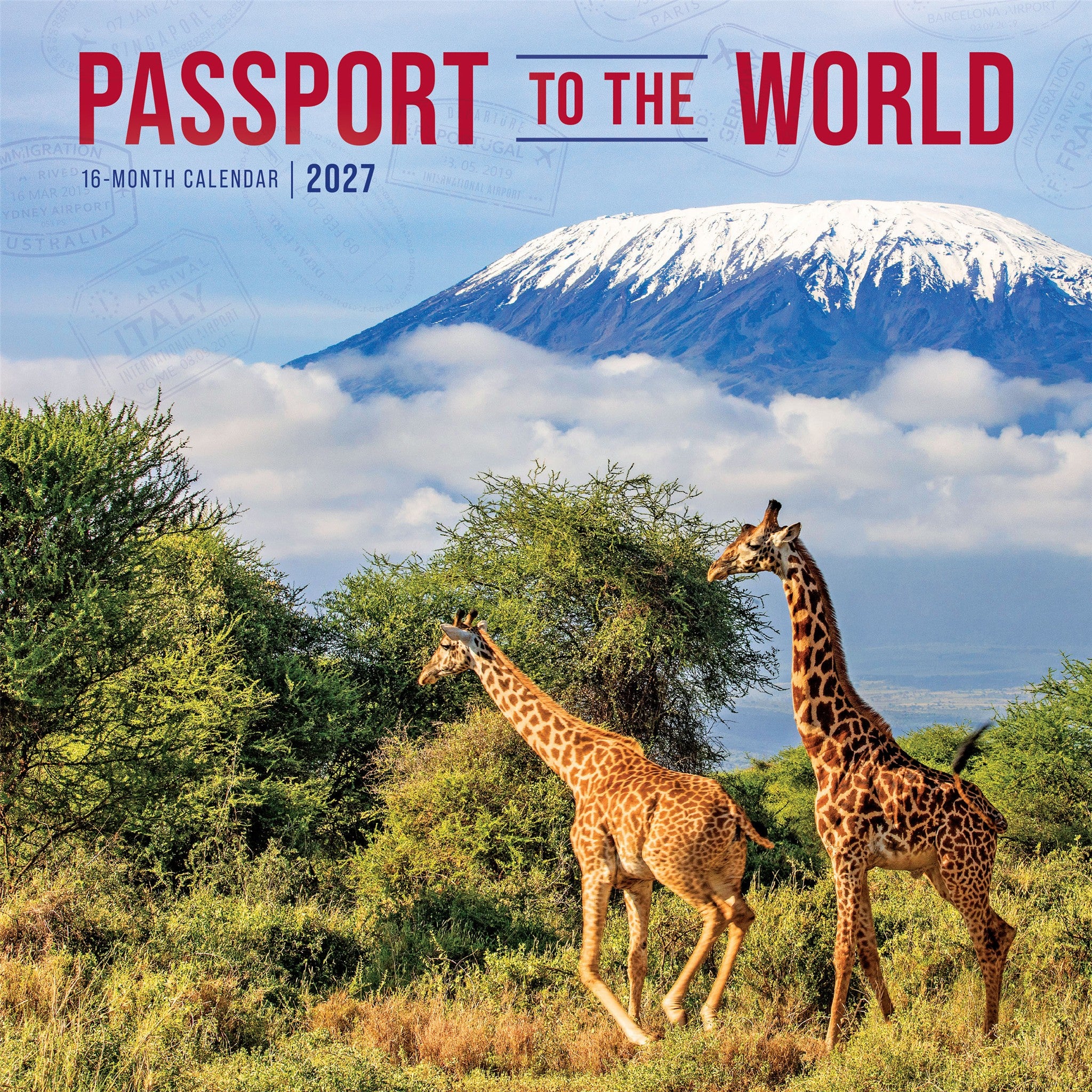 Passport to the World 2027 Wall Calendar