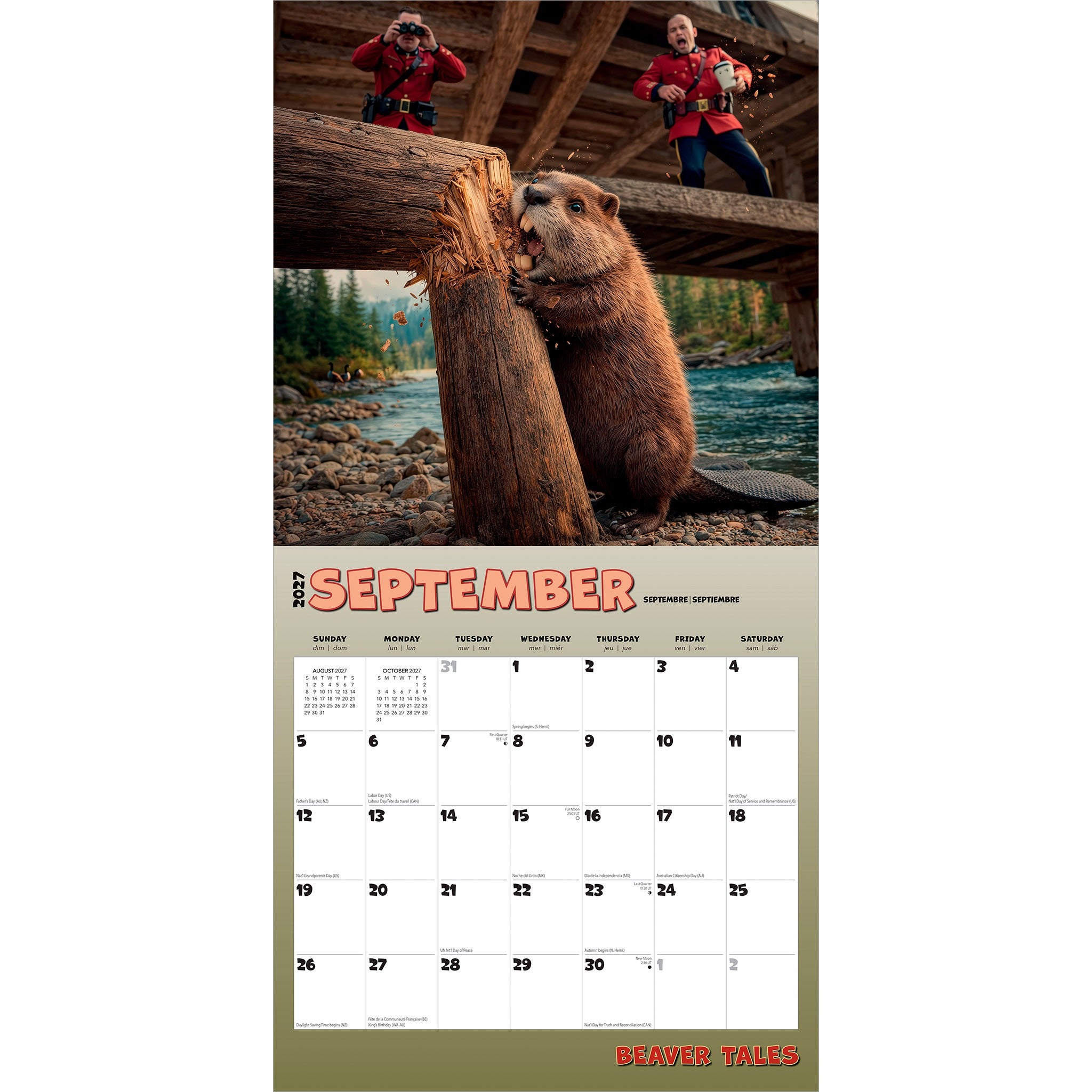 Beaver Tales 2027 Wall Calendar