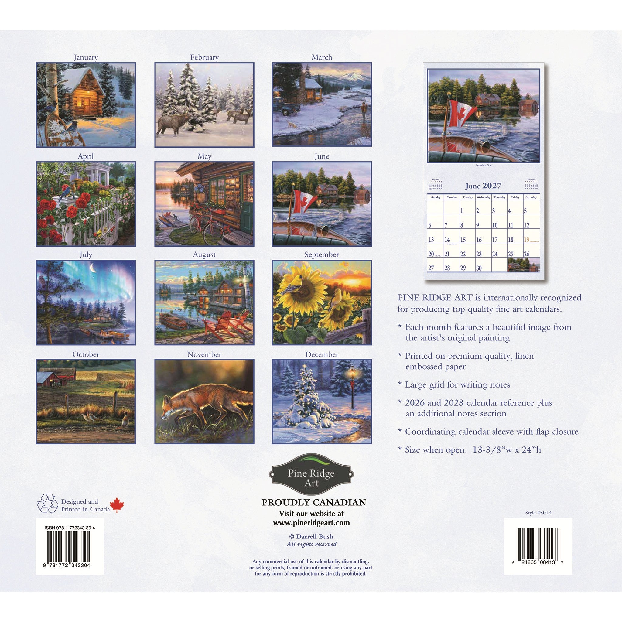 Great Outdoors 2027 Wall Calendar - Online Only