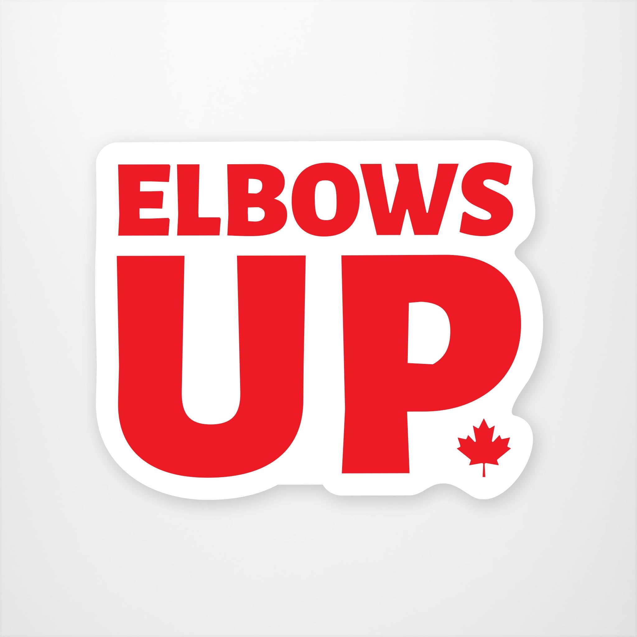 Elbows Up! Vinyl Sticker