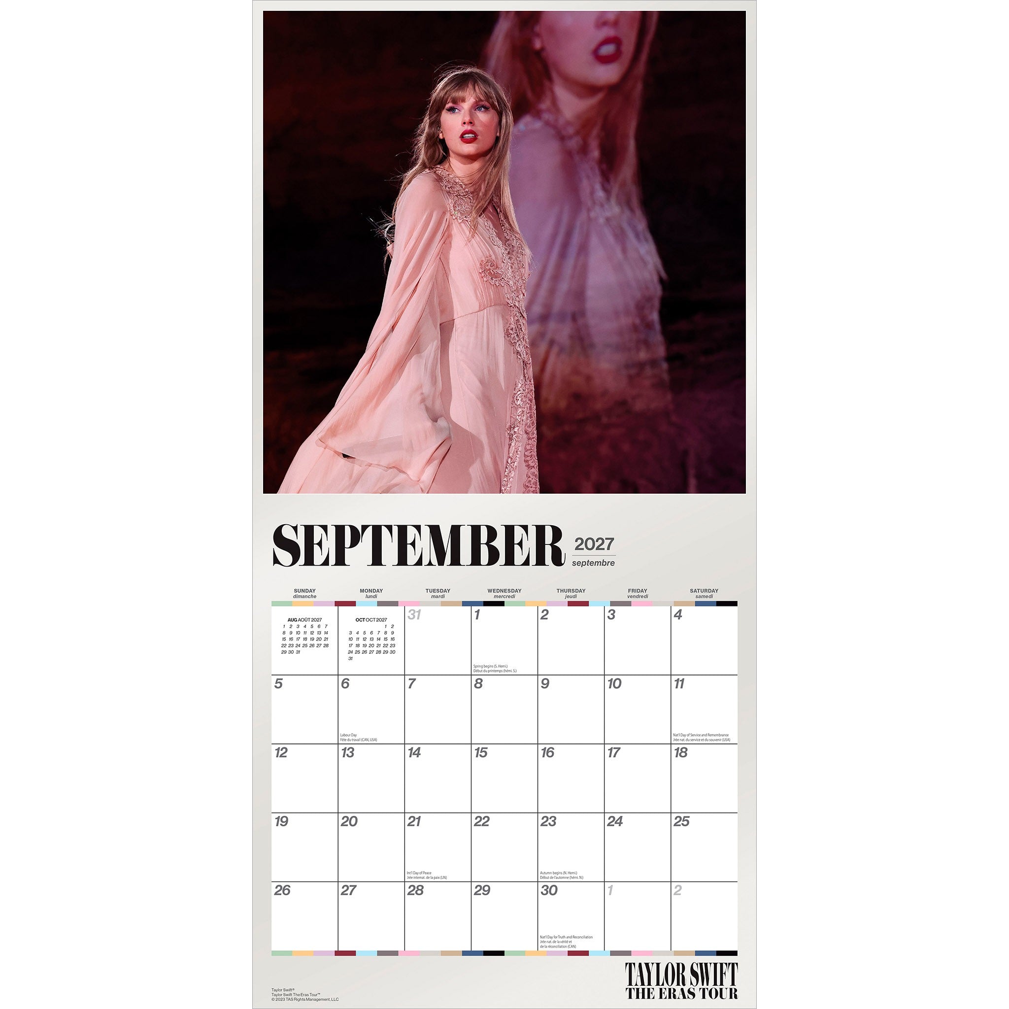 Taylor Swift 2027 Wall Calendar