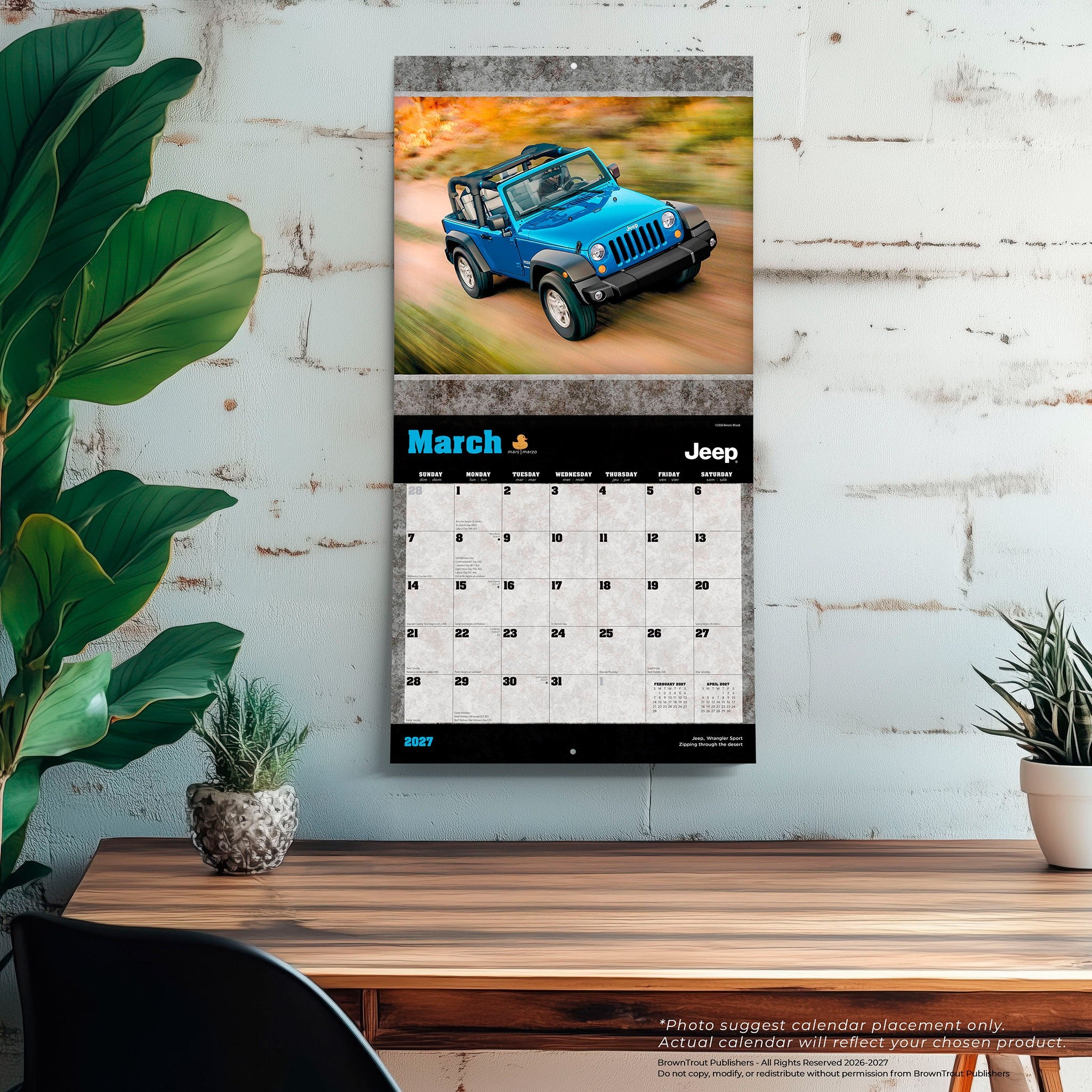 Jeep 2027 Wall Calendar