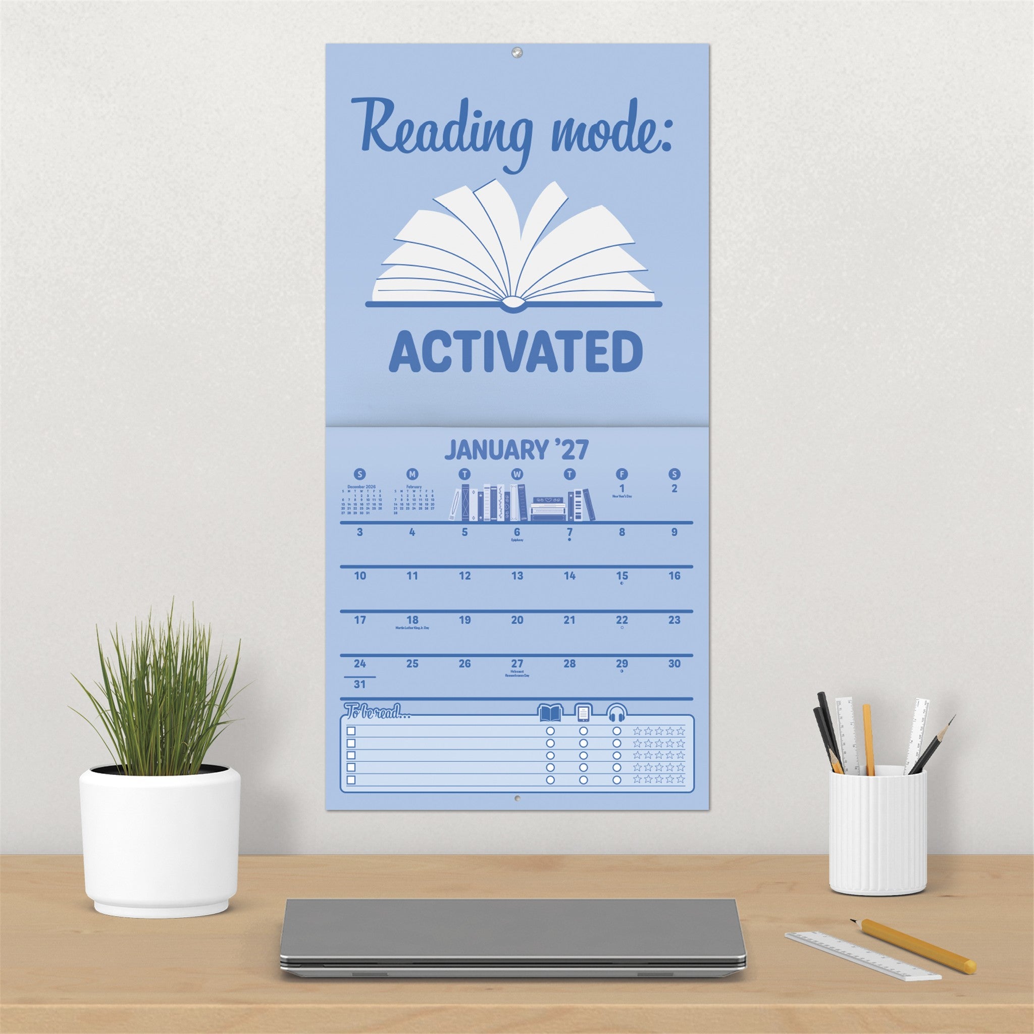 Booked and Busy 2027 Wall Calendar