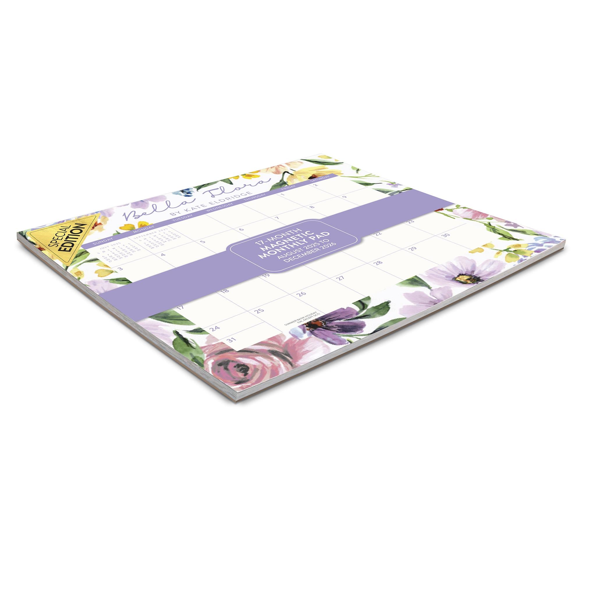 Bella Flora 2025-2026 Exclusive Mini Magnetic Pad Calendar