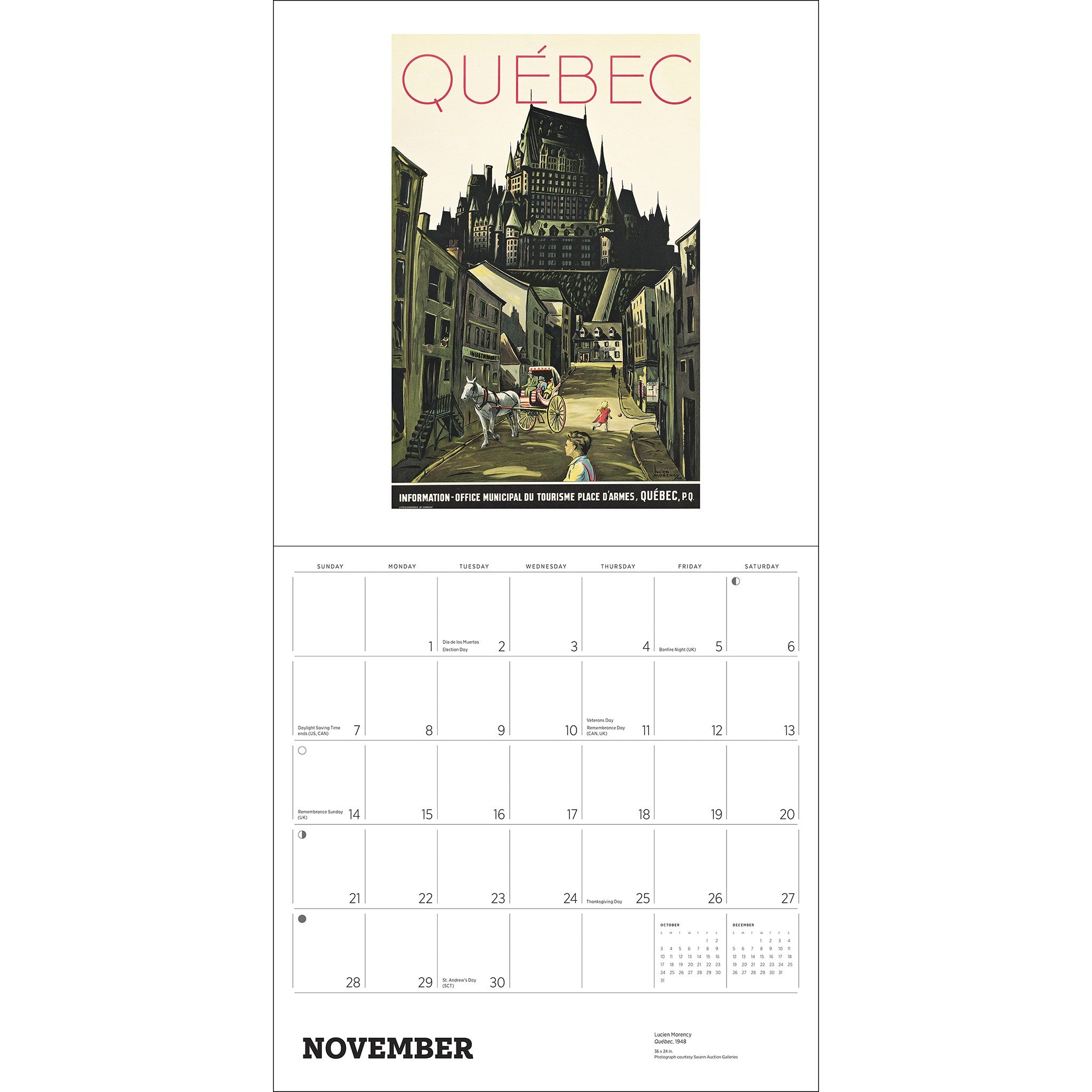 Canada Vintage Travel Posters 2027 Wall Calendar