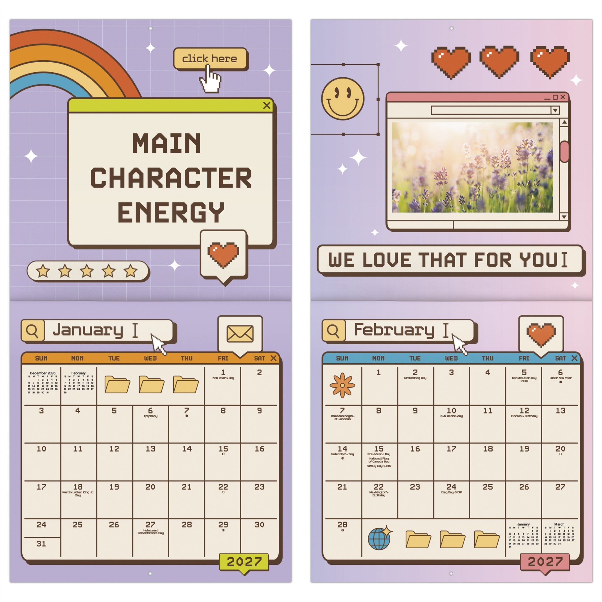 Everyday Sass 2027 Wall Calendar